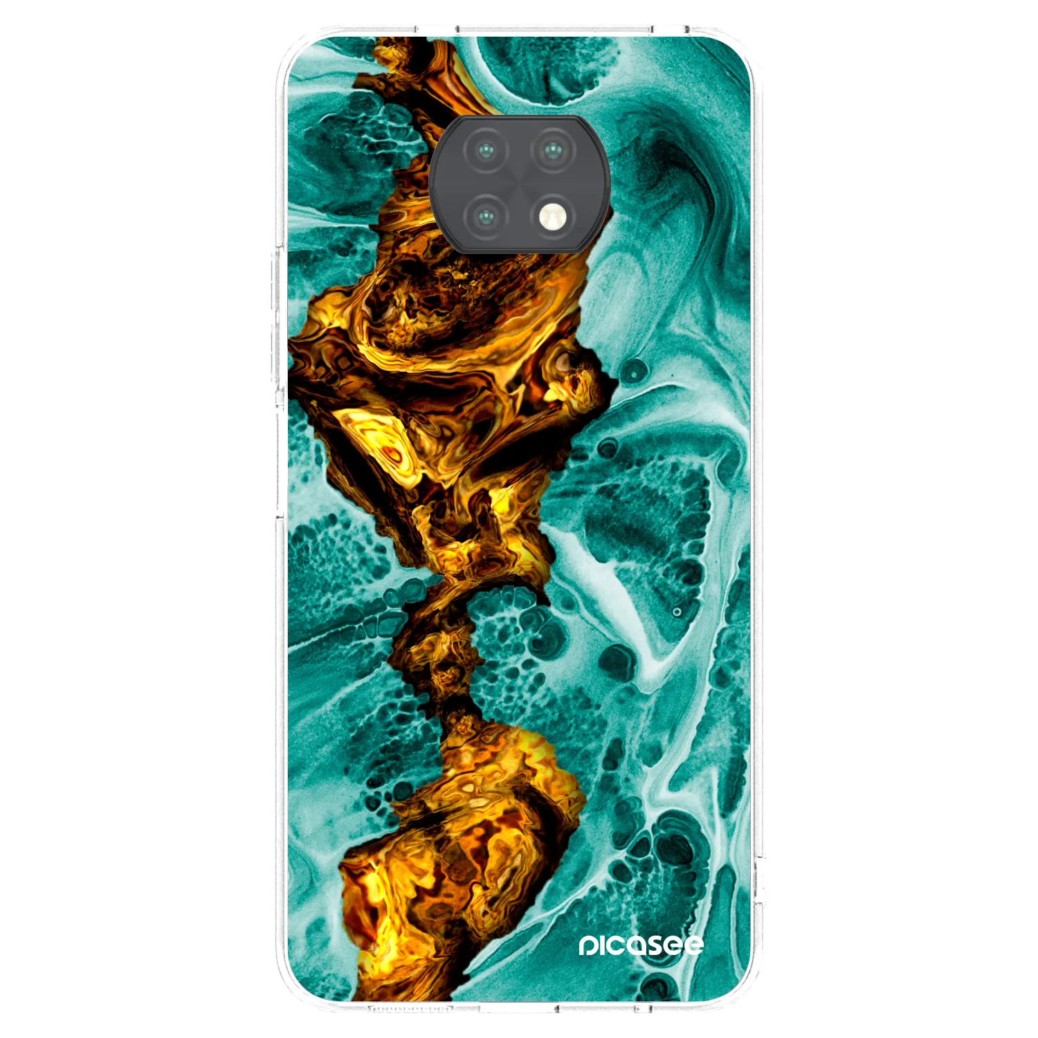 Picasee silikónový prehľadný obal pre Xiaomi Redmi Note 9T - Goldsky