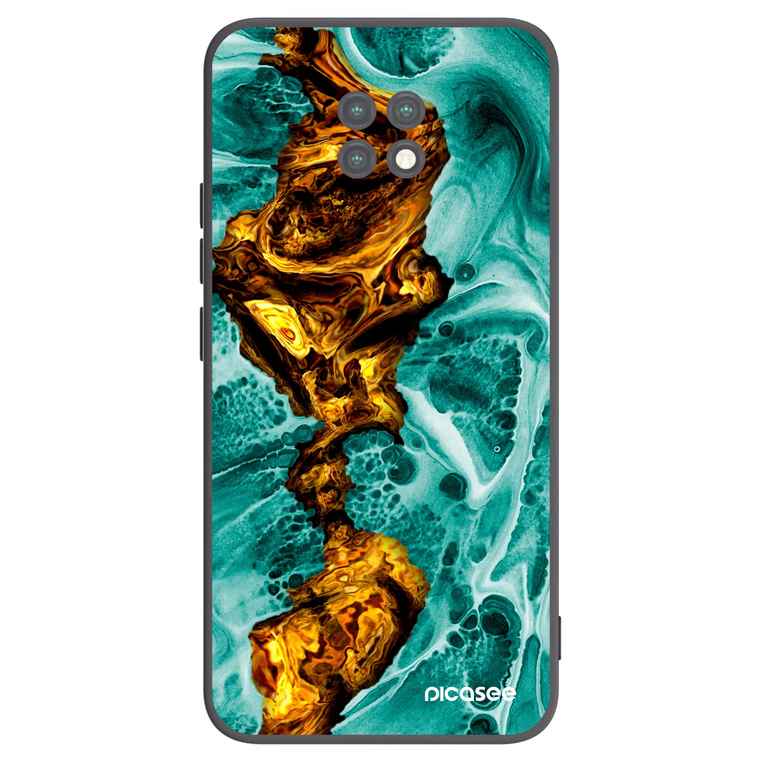 Picasee silikónový čierny obal pre Xiaomi Redmi Note 9T - Goldsky