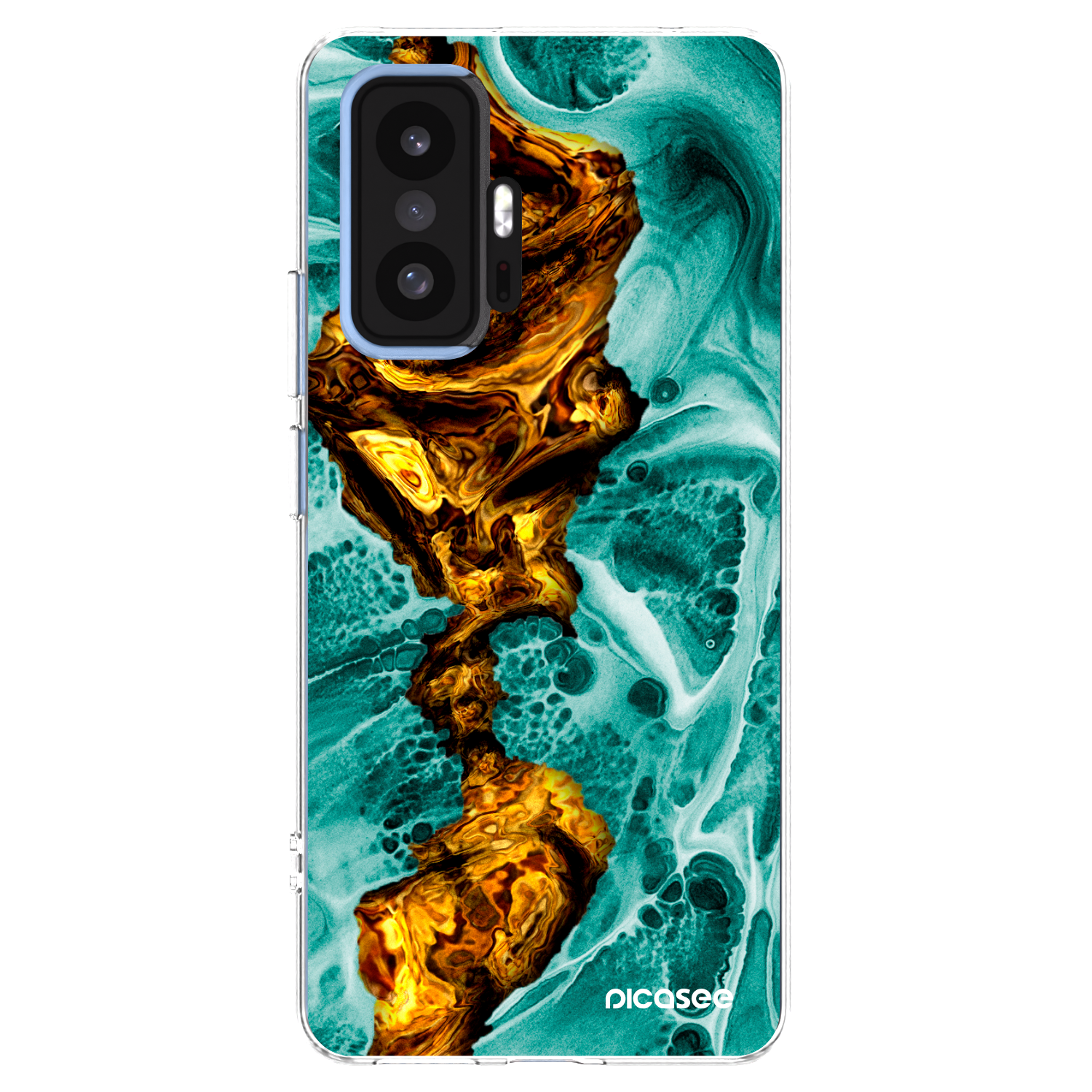 Picasee silikónový prehľadný obal pre Xiaomi 11T - Goldsky