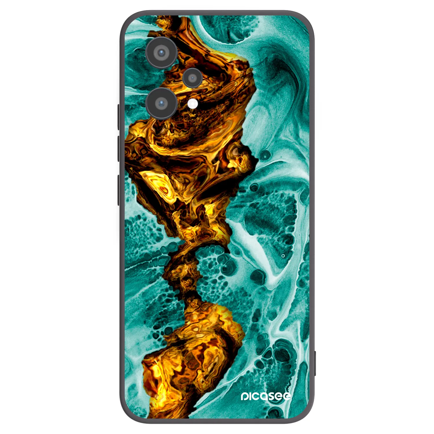Picasee silikónový čierny obal pre Realme 9 Pro 5G - Goldsky