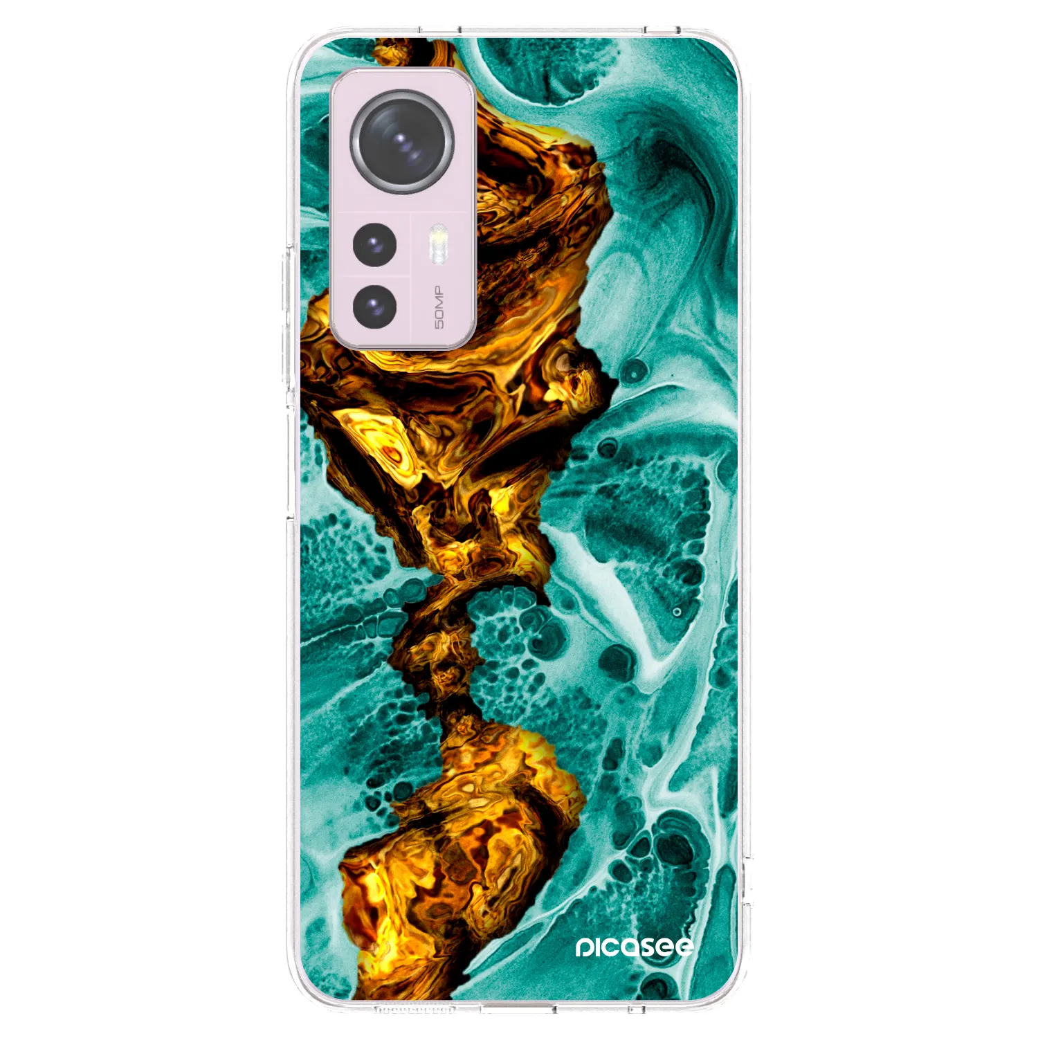 Picasee silikónový prehľadný obal pre Xiaomi 12 - Goldsky