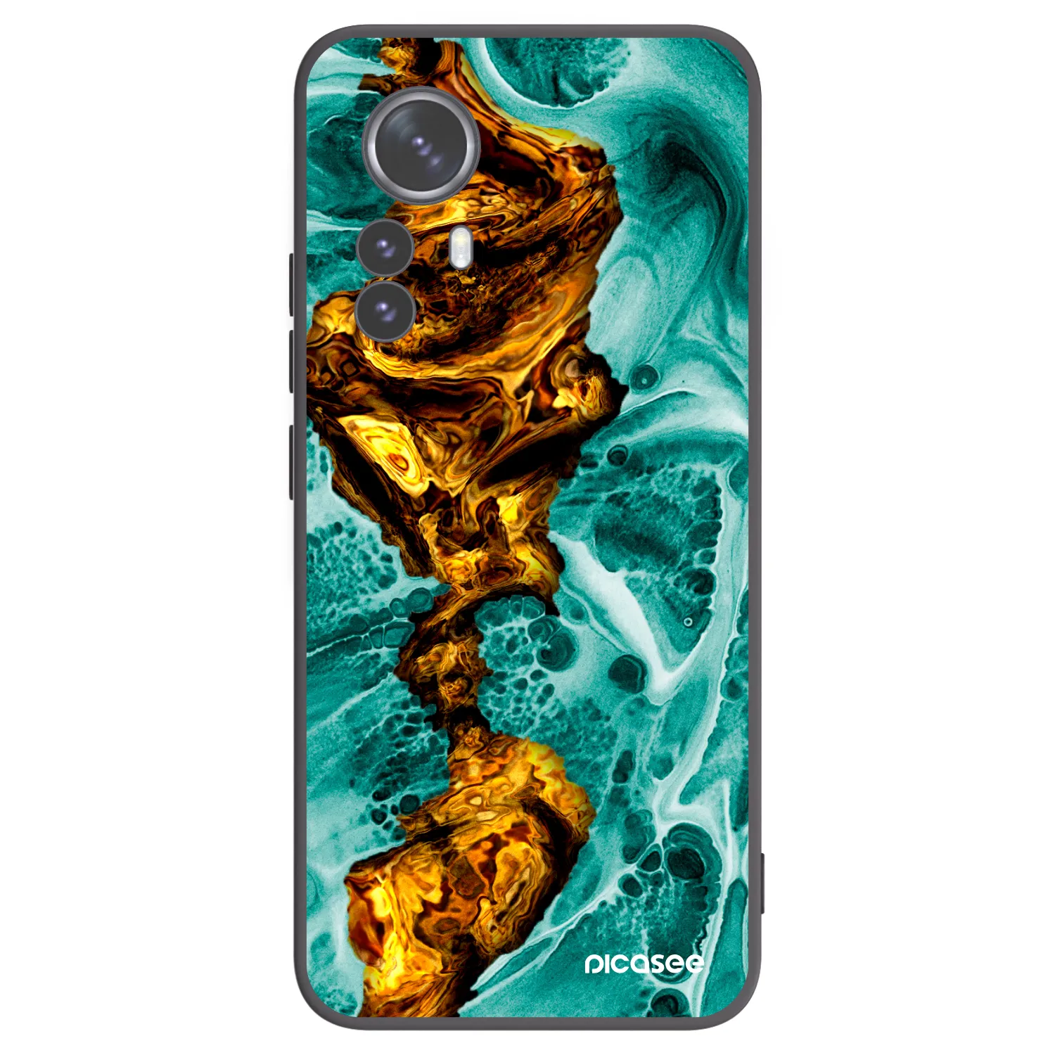 Picasee silikónový čierny obal pre Xiaomi 12 Pro - Goldsky