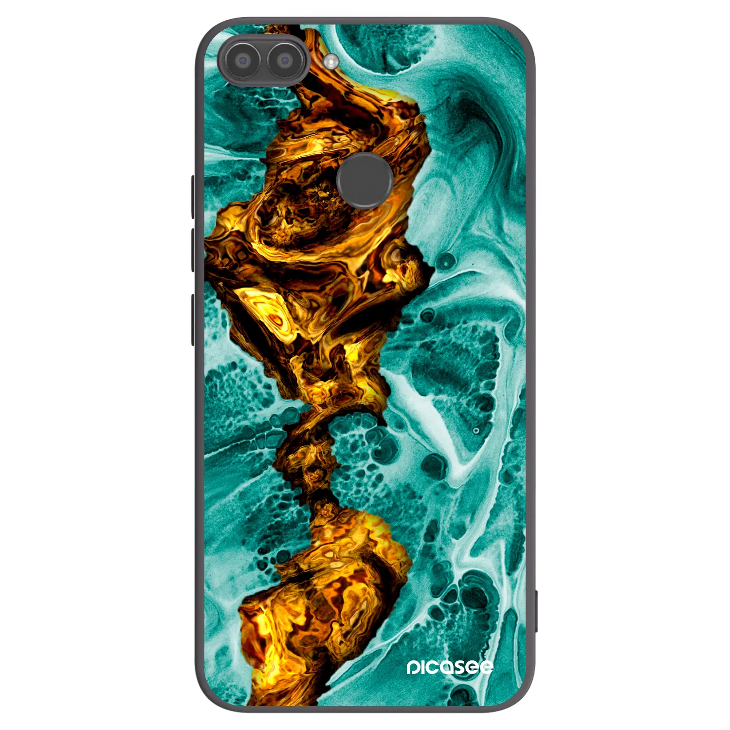 Picasee silikónový čierny obal pre Huawei P Smart - Goldsky