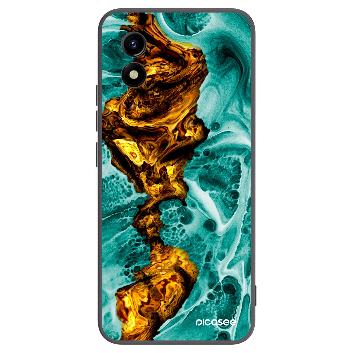 Picasee silikónový čierny obal pre Vivo Y01 - Goldsky