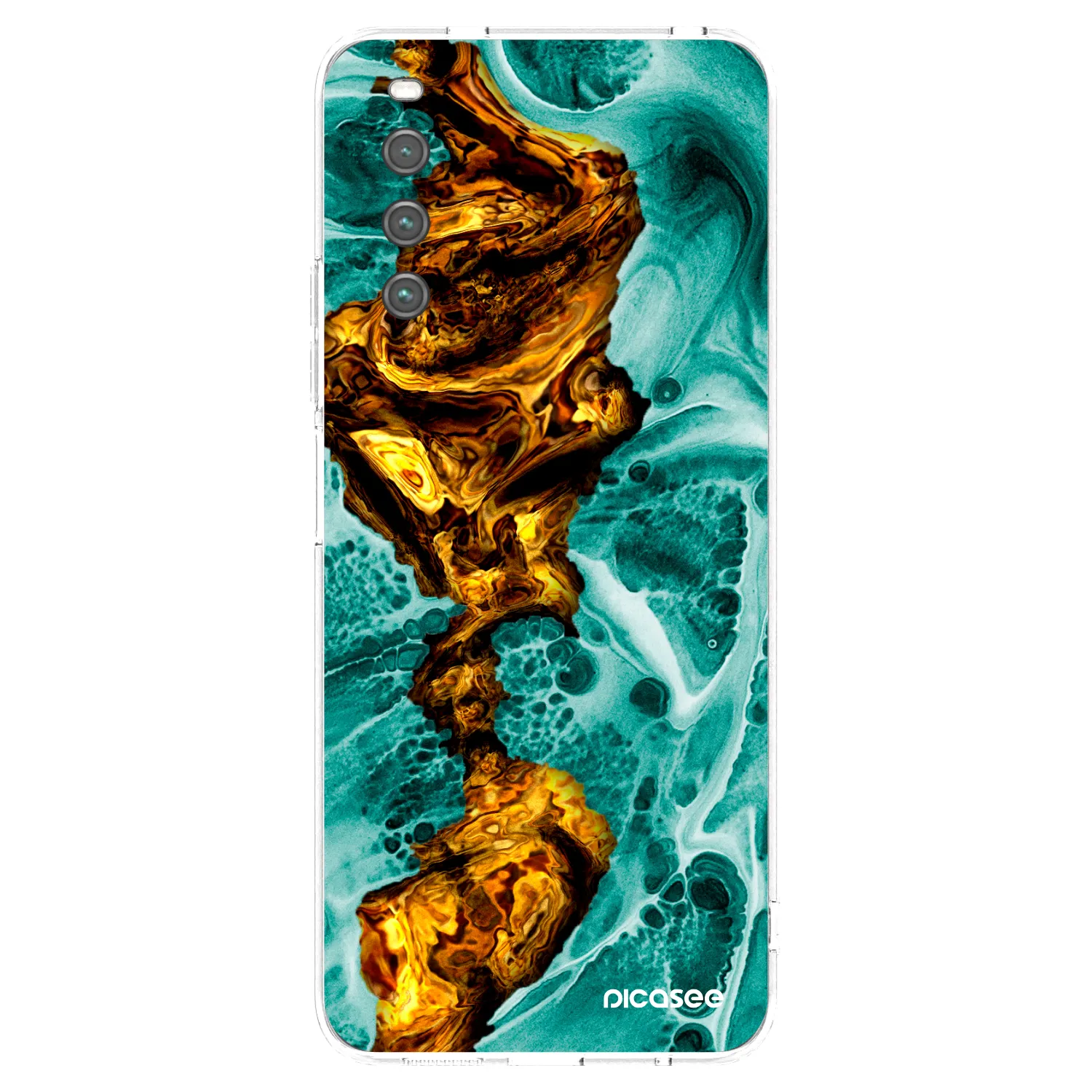 Picasee silikónový prehľadný obal pre Sony Xperia 10 IV 5G - Goldsky