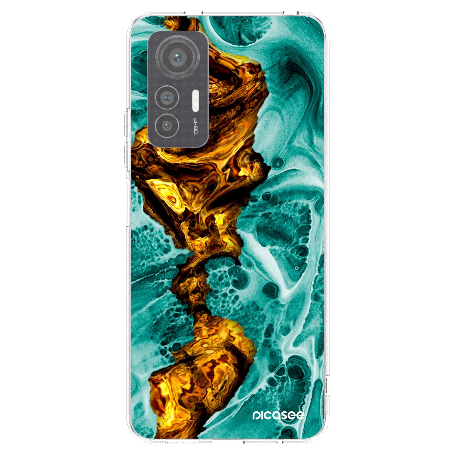 Picasee silikónový prehľadný obal pre Xiaomi 12 Lite - Goldsky