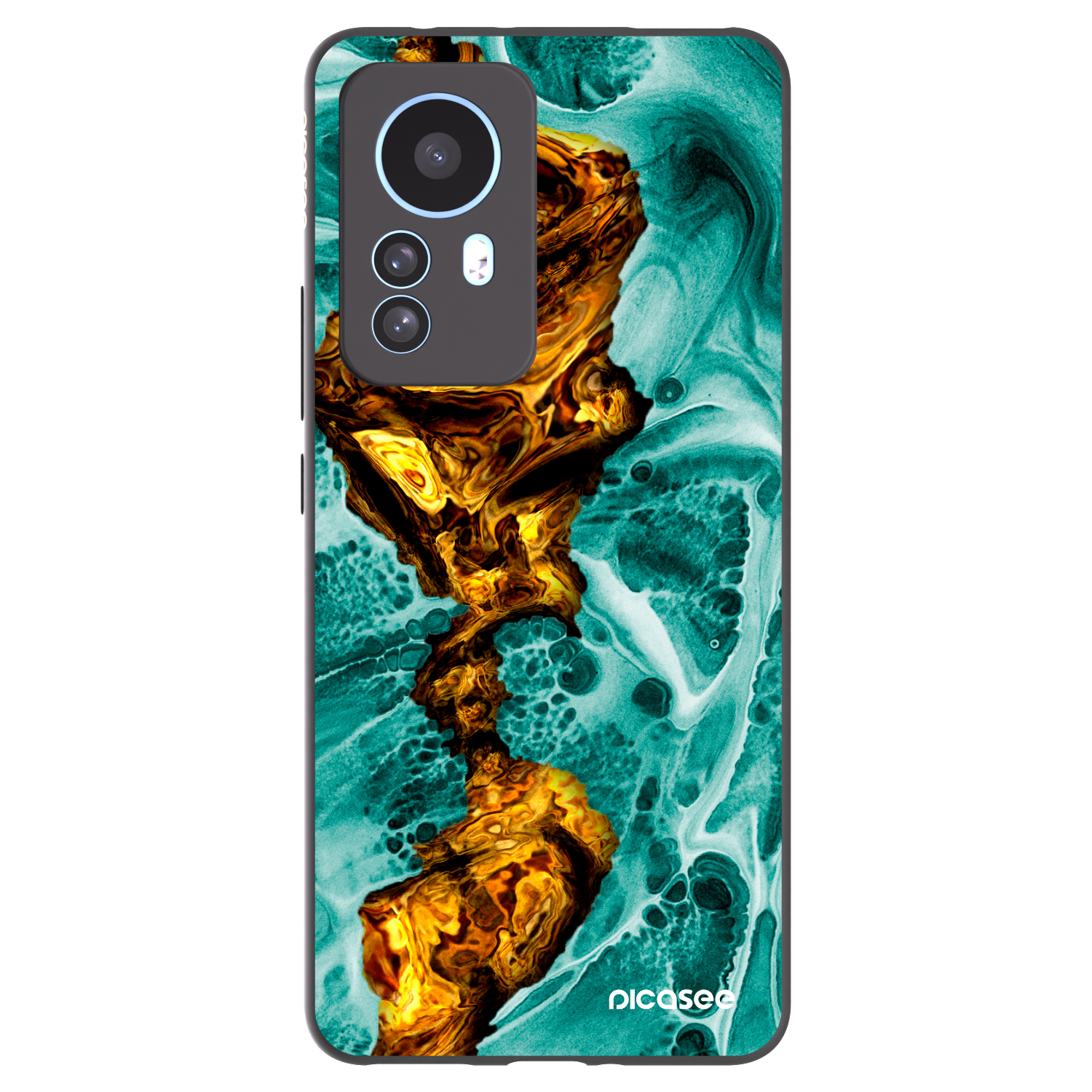 Picasee silikónový čierny obal pre Xiaomi 12T Pro - Goldsky