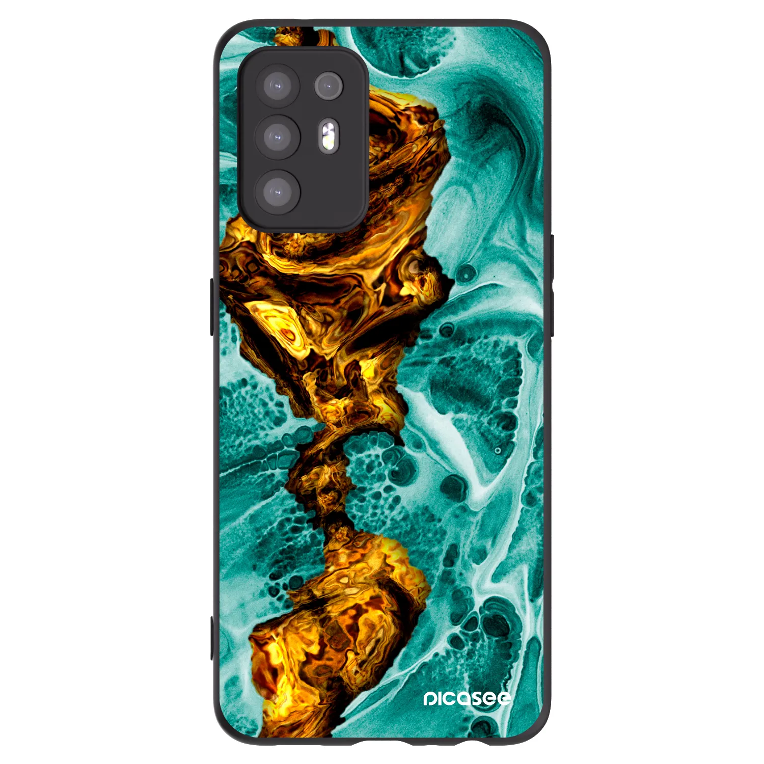 Picasee silikónový čierny obal pre OPPO A94 5G - Goldsky