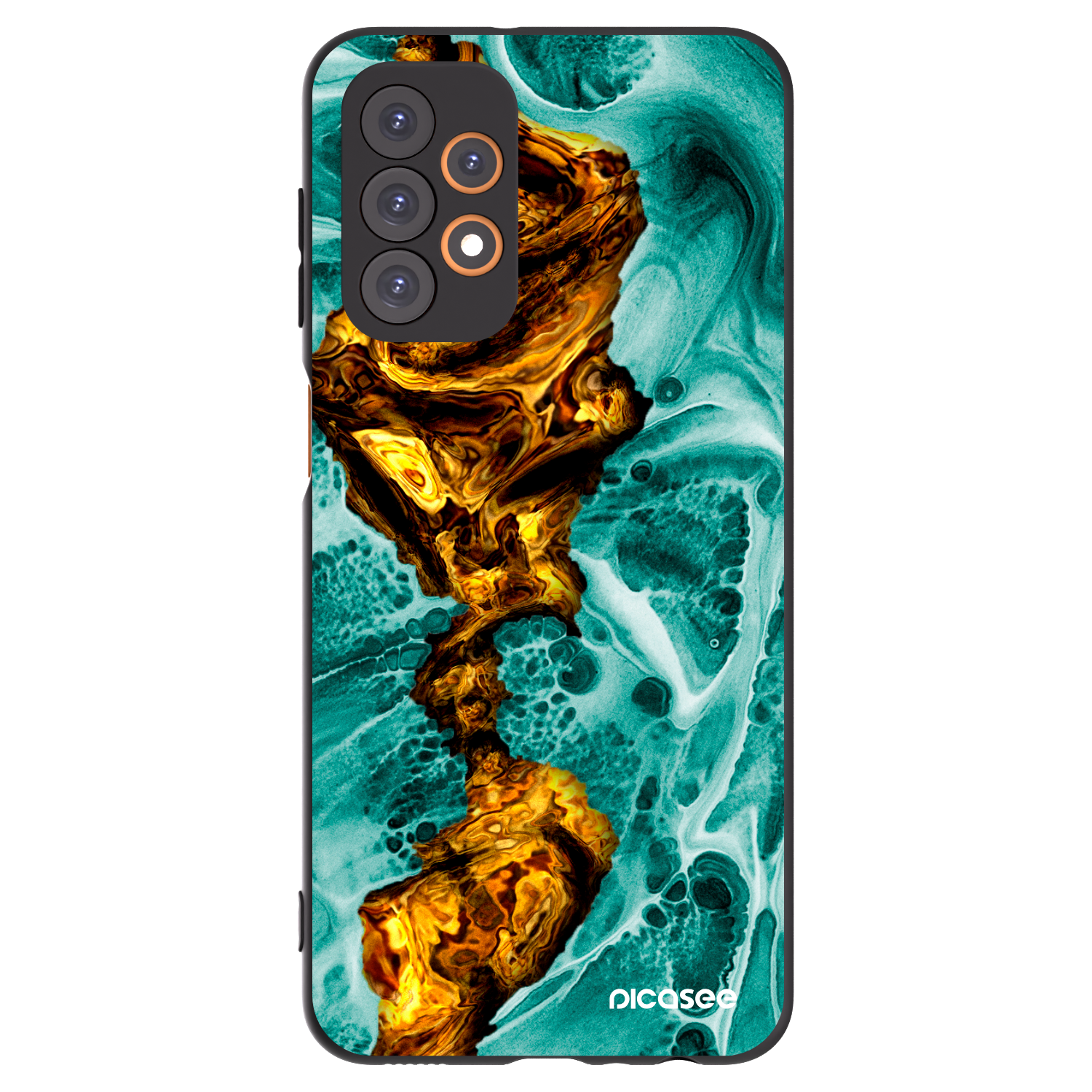 Picasee silikónový čierny obal pre Samsung Galaxy A23 A235F 4G - Goldsky