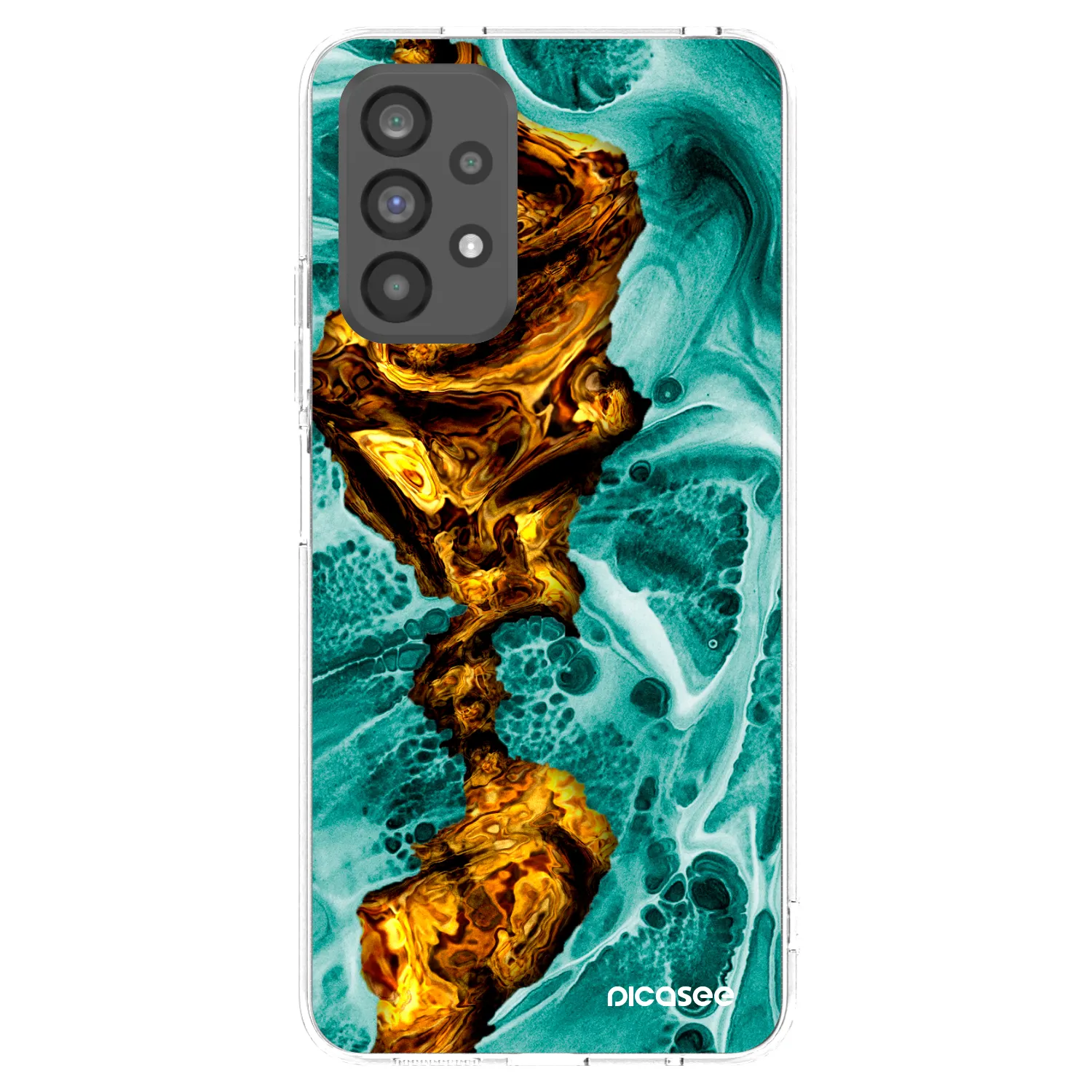 Picasee silikónový prehľadný obal pre Samsung Galaxy A73 5G - Goldsky
