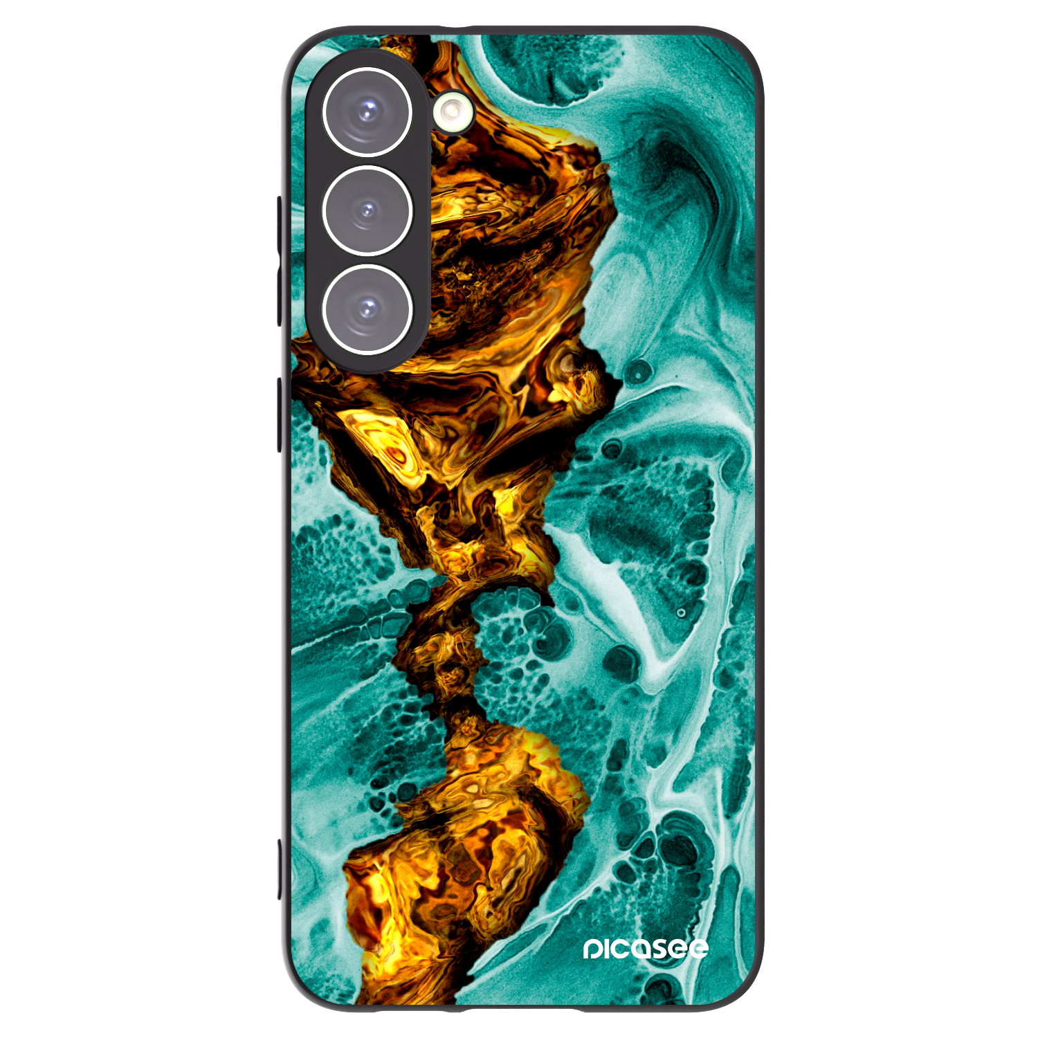 Picasee silikónový čierny obal pre Samsung Galaxy S23+ 5G - Goldsky