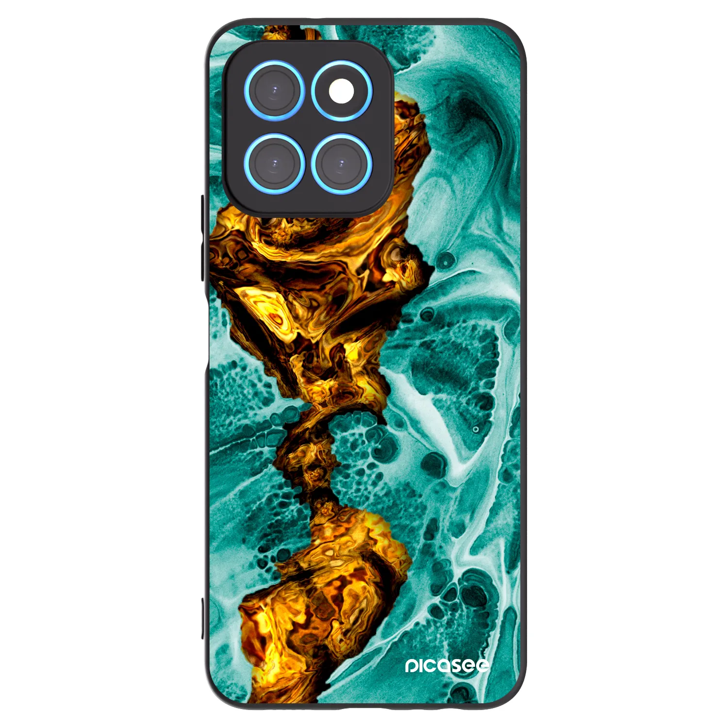 Picasee silikónový čierny obal pre Honor X8 5G - Goldsky