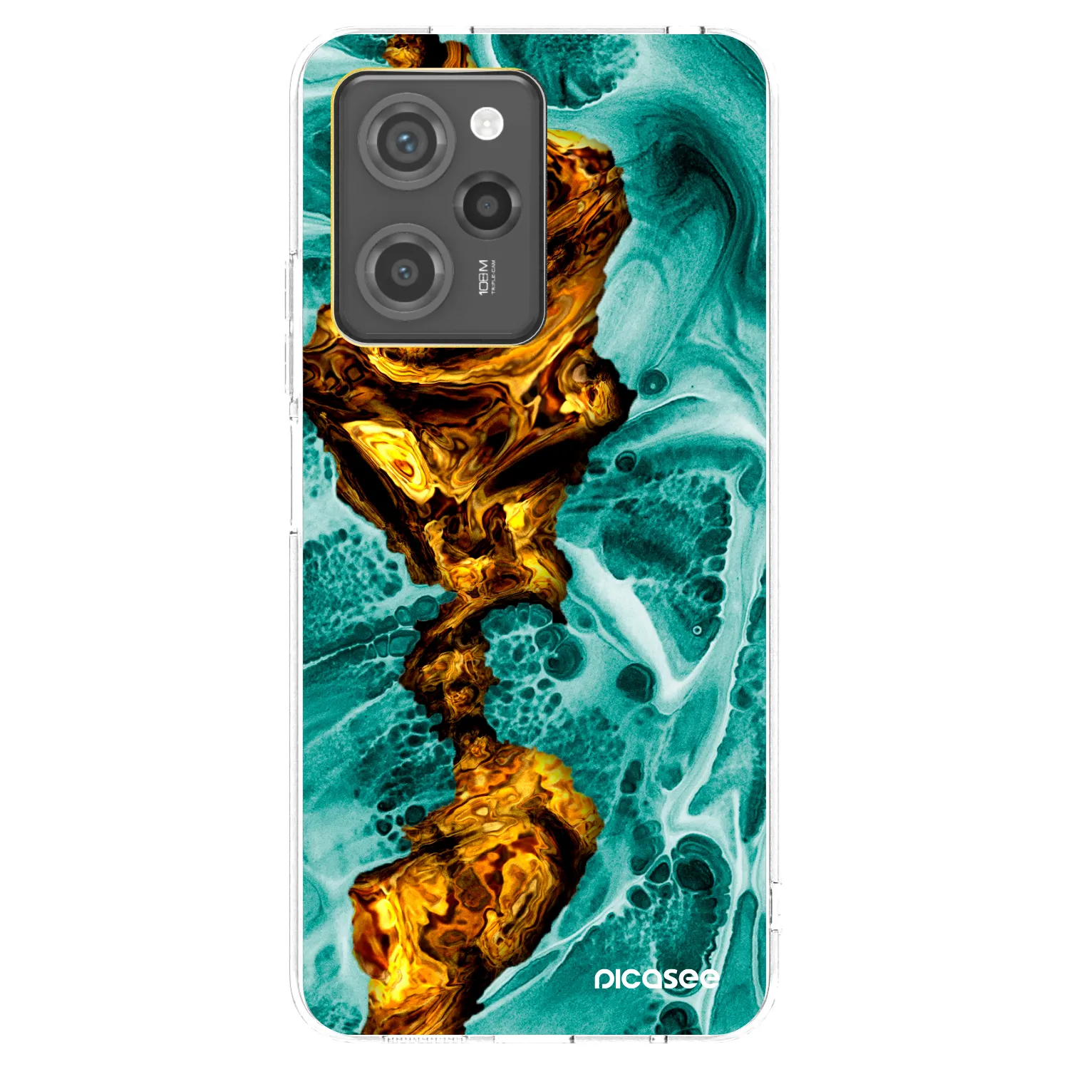 Picasee silikónový čierny obal pre Xiaomi Poco X5 Pro - Goldsky