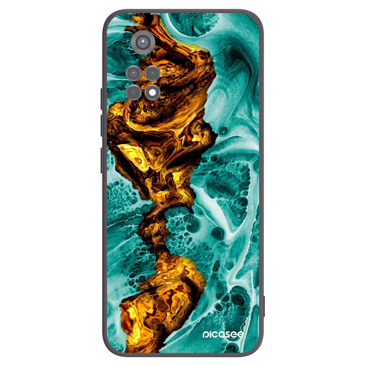 Picasee silikónový čierny obal pre Xiaomi Redmi Note 11S 5G - Goldsky