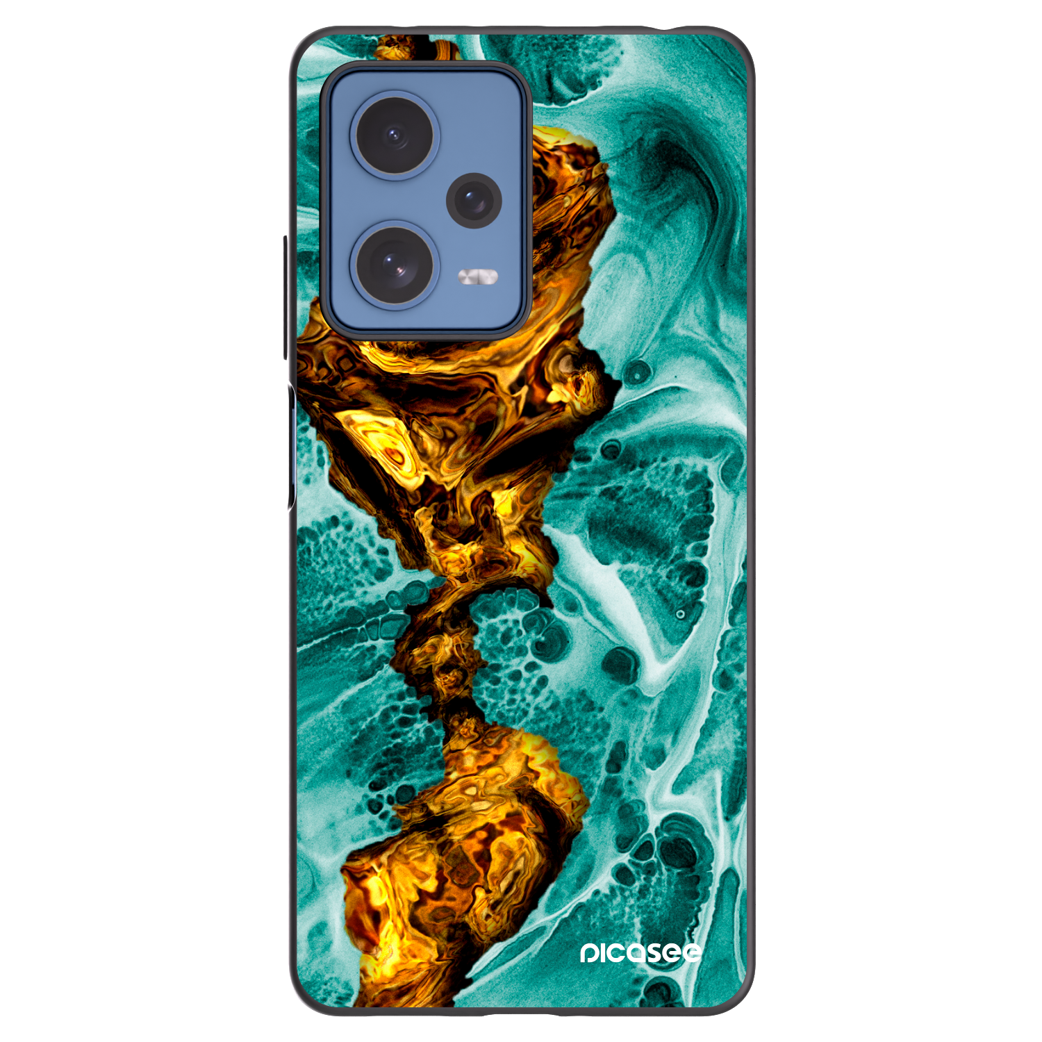 Picasee silikónový čierny obal pre Xiaomi Redmi Note 12 Pro 5G - Goldsky