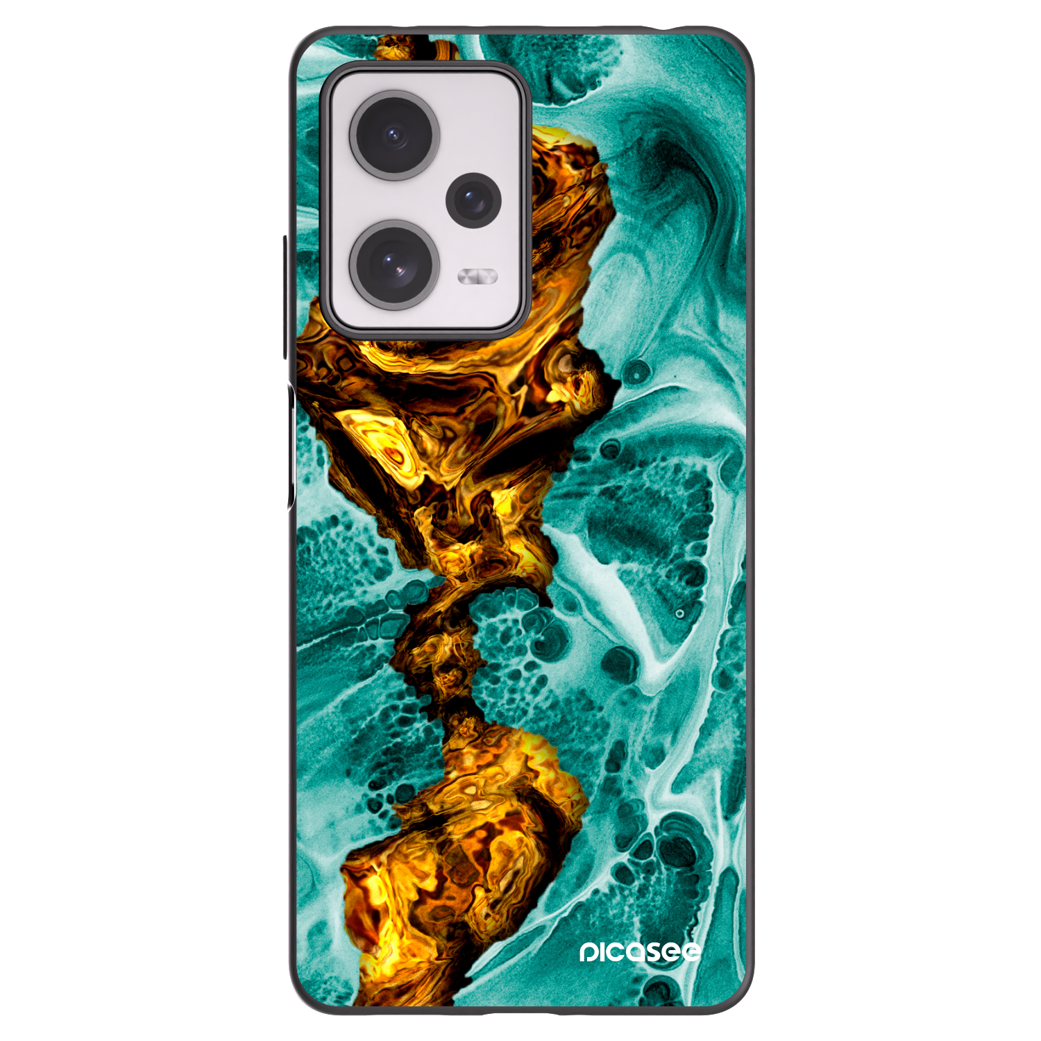 Picasee silikónový čierny obal pre Xiaomi Redmi Note 12 Pro+ 5G - Goldsky