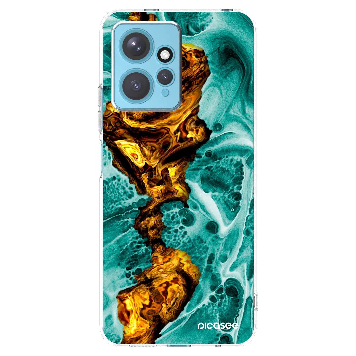 Picasee silikónový prehľadný obal pre Xiaomi Redmi Note 12 4G - Goldsky