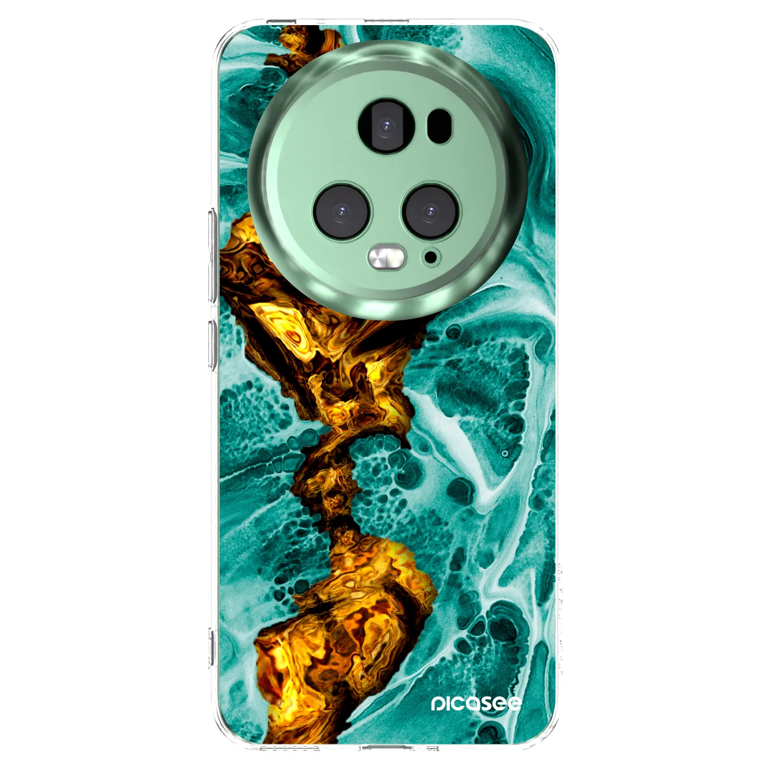 Picasee silikónový prehľadný obal pre Honor Magic5 Pro - Goldsky