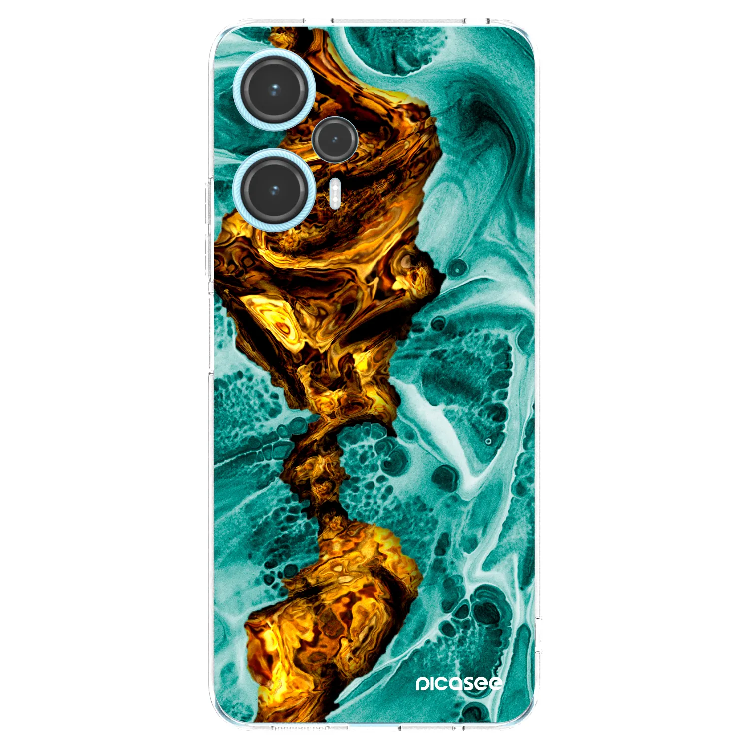 Silikónový prehľadný obal pre Xiaomi Poco F5 - Goldsky