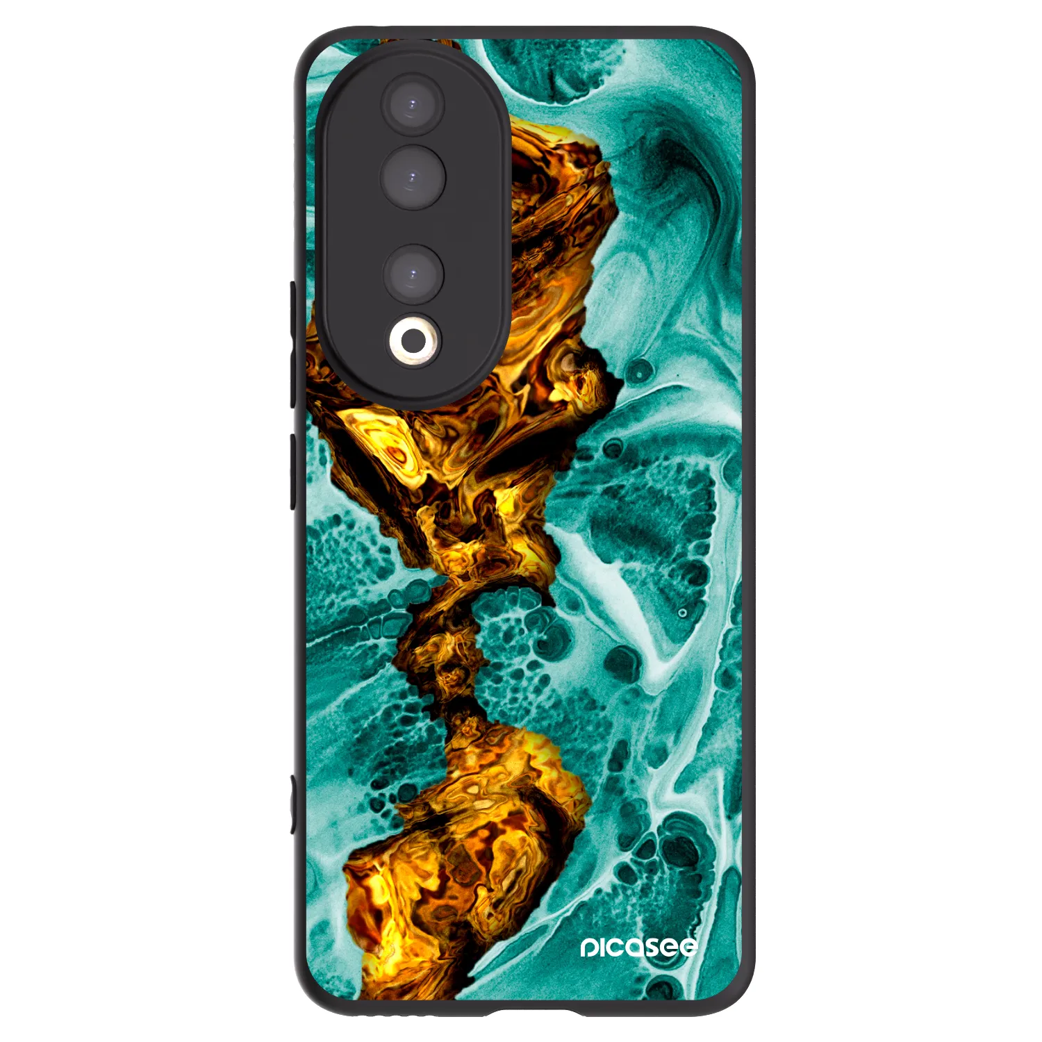 Picasee silikónový čierny obal pre Honor 90 5G - Goldsky