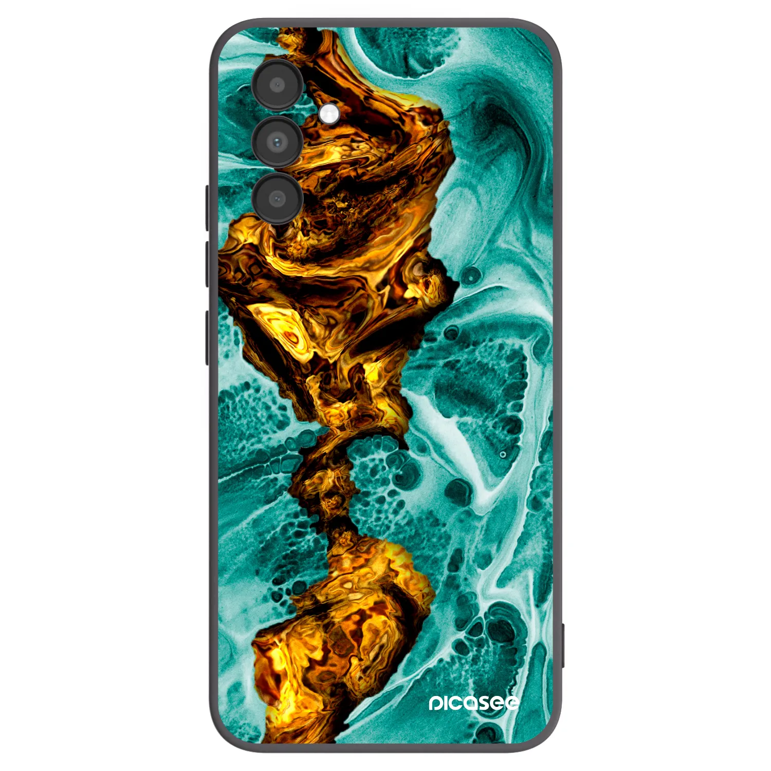 Picasee silikónový čierny obal pre Samsung Galaxy A04s A047F - Goldsky
