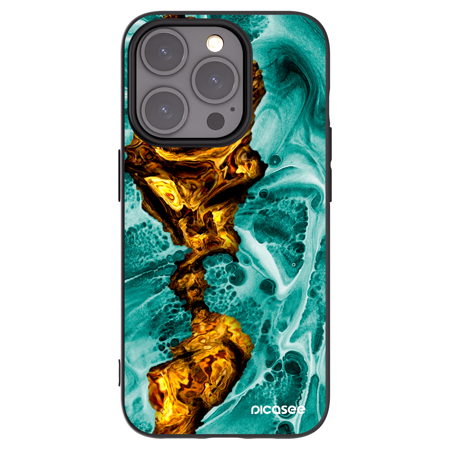 Silikónový čierny obal pre Apple iPhone 15 Pro - Goldsky