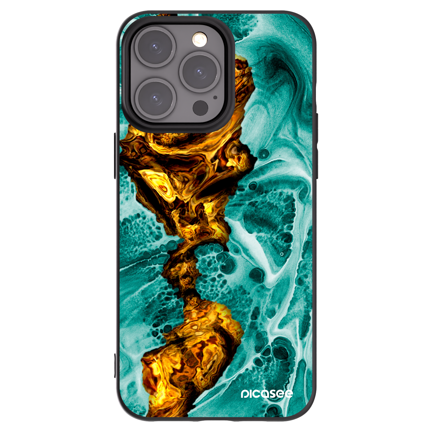 Silikónový čierny obal pre Apple iPhone 15 Pro Max - Goldsky