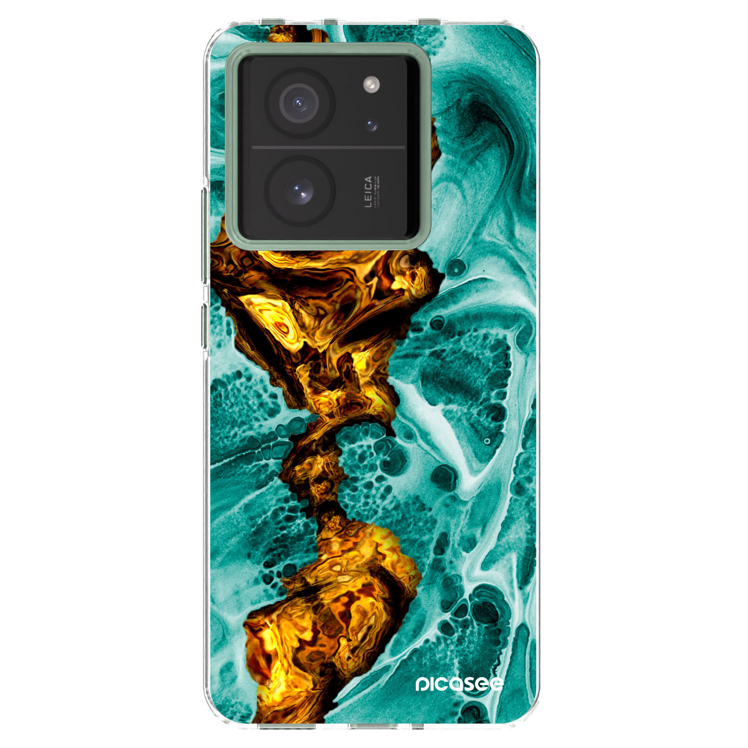 Picasee silikónový prehľadný obal pre Xiaomi 13T Pro - Goldsky