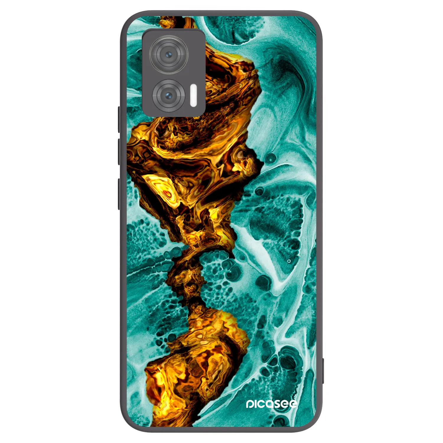 Picasee silikónový čierny obal pre Motorola Edge 30 Neo - Goldsky