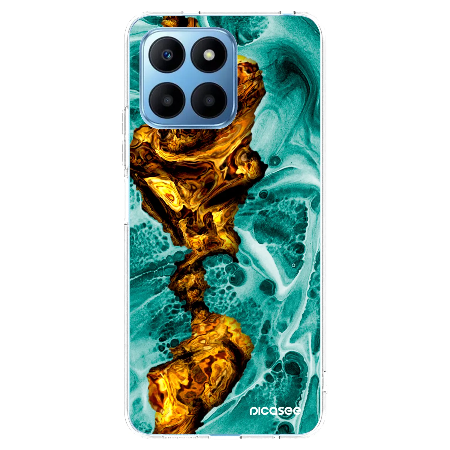Picasee silikónový prehľadný obal pre Honor 70 Lite - Goldsky