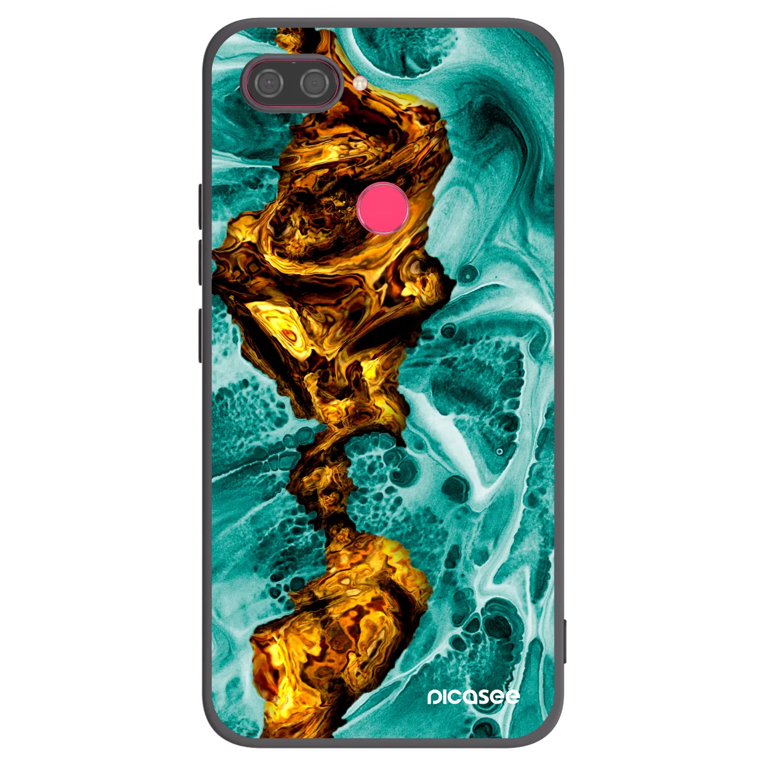 Picasee silikónový čierny obal pre Xiaomi Mi 8 Lite - Goldsky