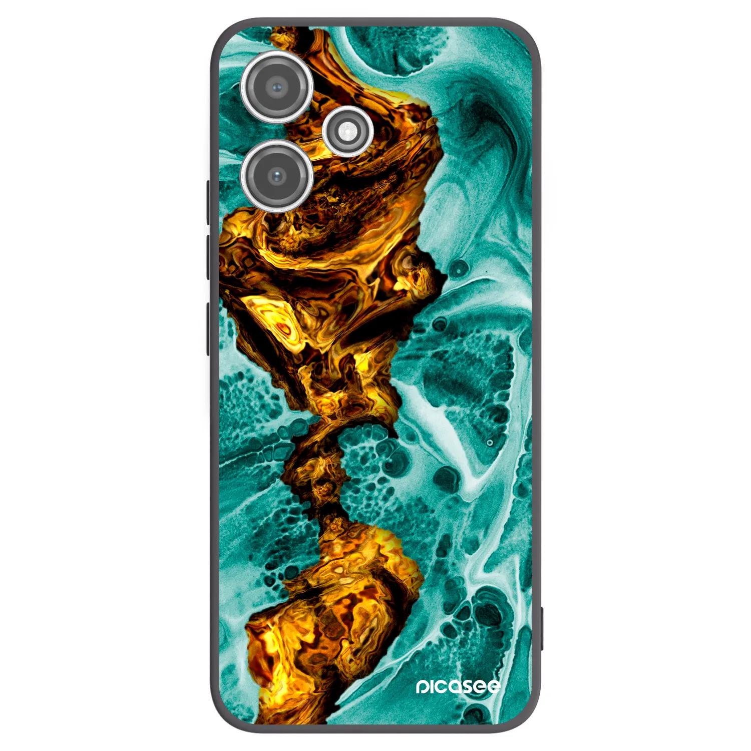 Picasee silikónový čierny obal pre Xiaomi Redmi 12 5G - Goldsky