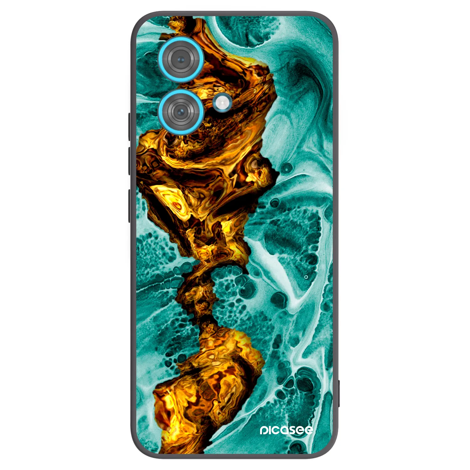 Picasee silikónový čierny obal pre Motorola Edge 40 Neo - Goldsky