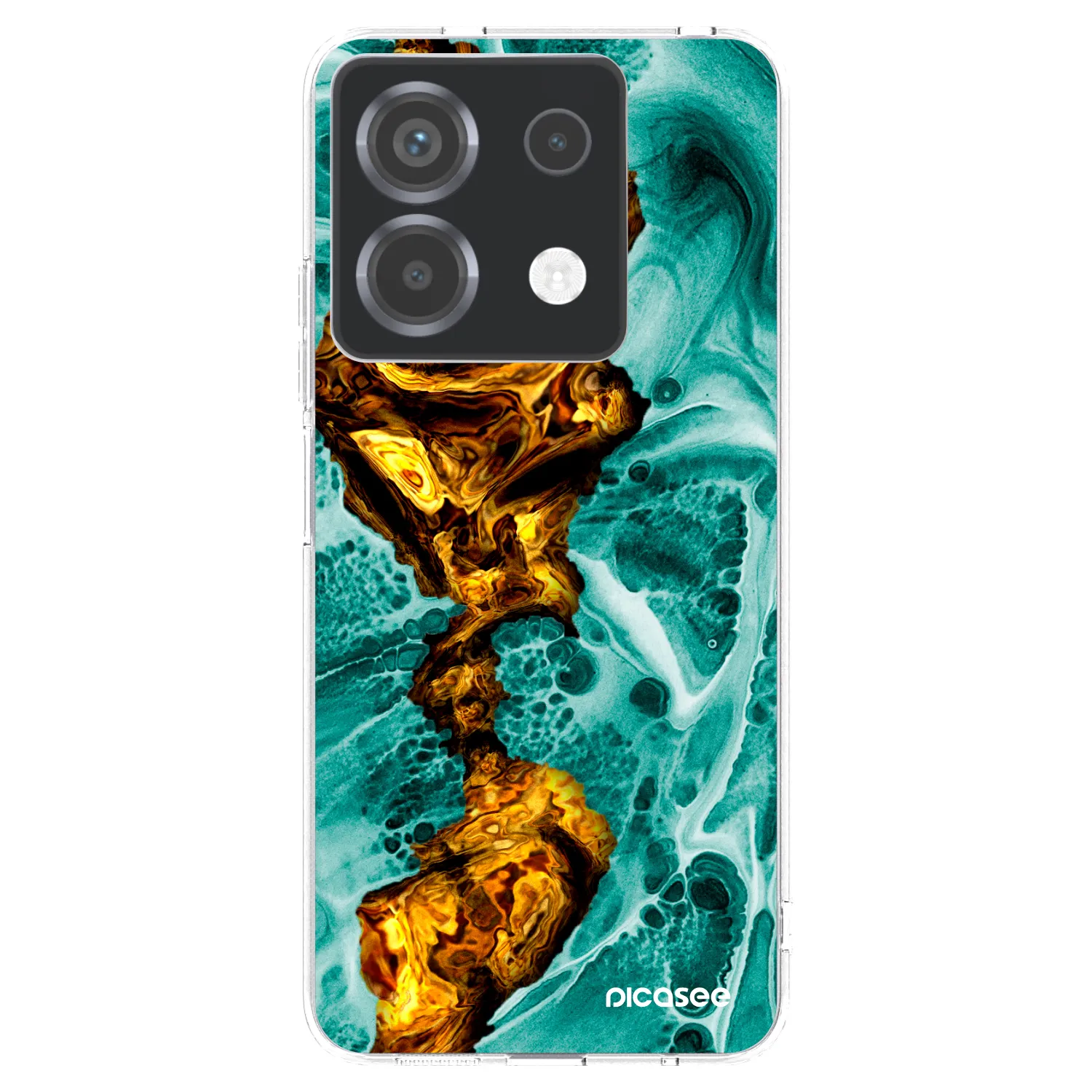 Picasee silikónový prehľadný obal pre Xiaomi Poco X6 - Goldsky
