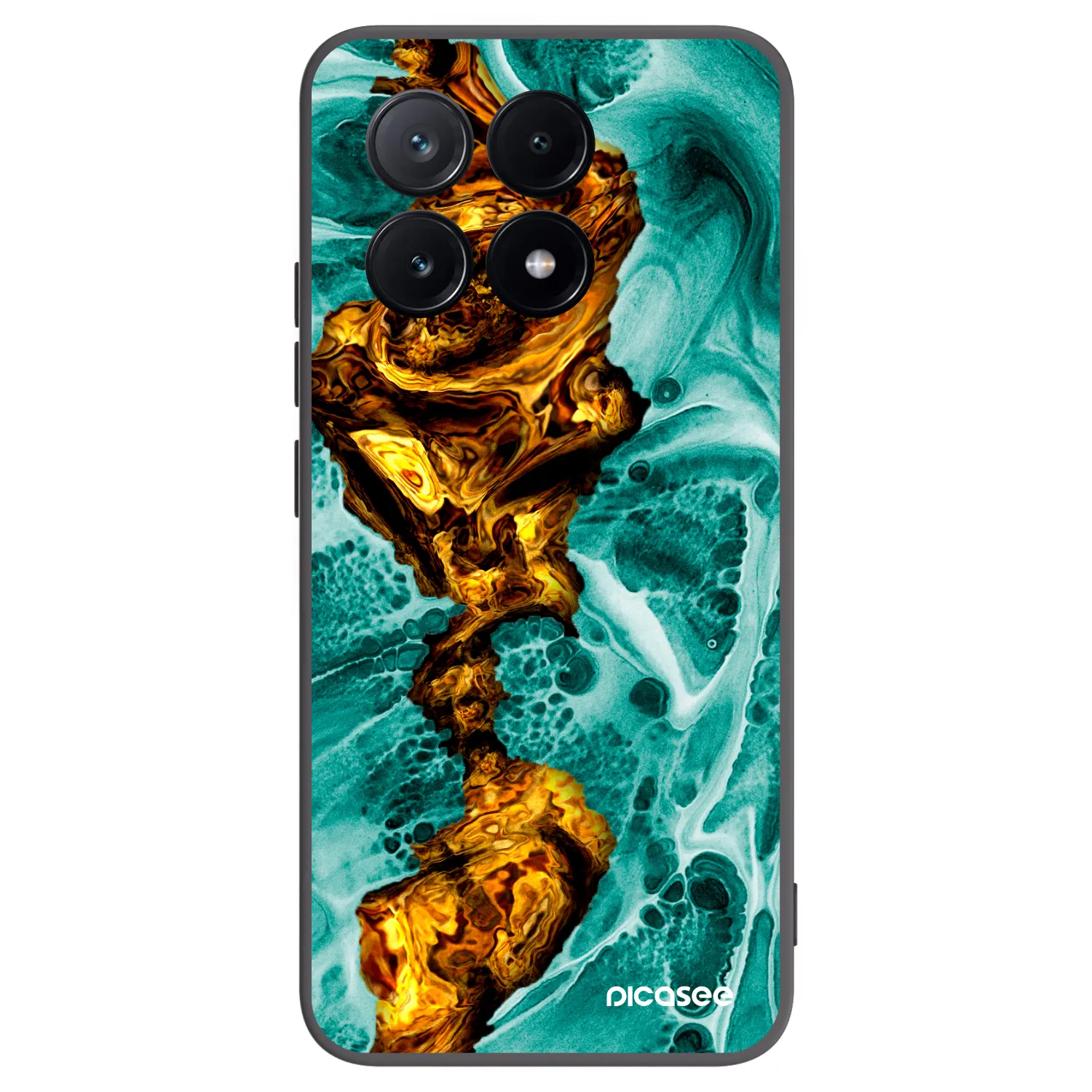 Picasee silikónový čierny obal pre Xiaomi Poco X6 Pro - Goldsky