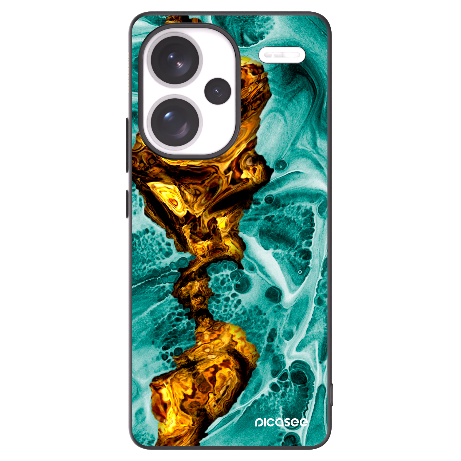 Picasee silikónový čierny obal pre Xiaomi Redmi Note 13 Pro+ 5G - Goldsky