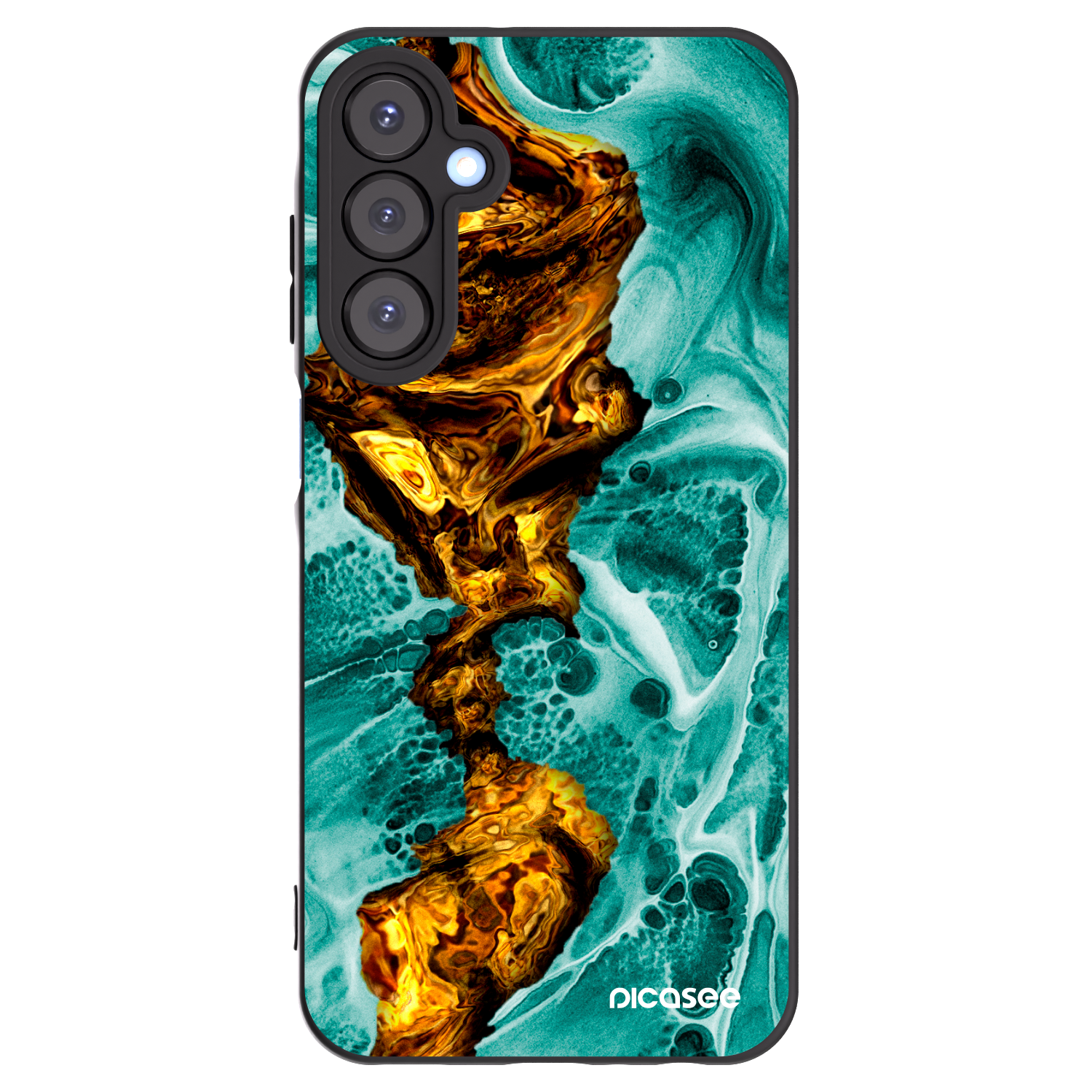 Picasee silikónový čierny obal pre Samsung Galaxy A25 A256B 5G - Goldsky