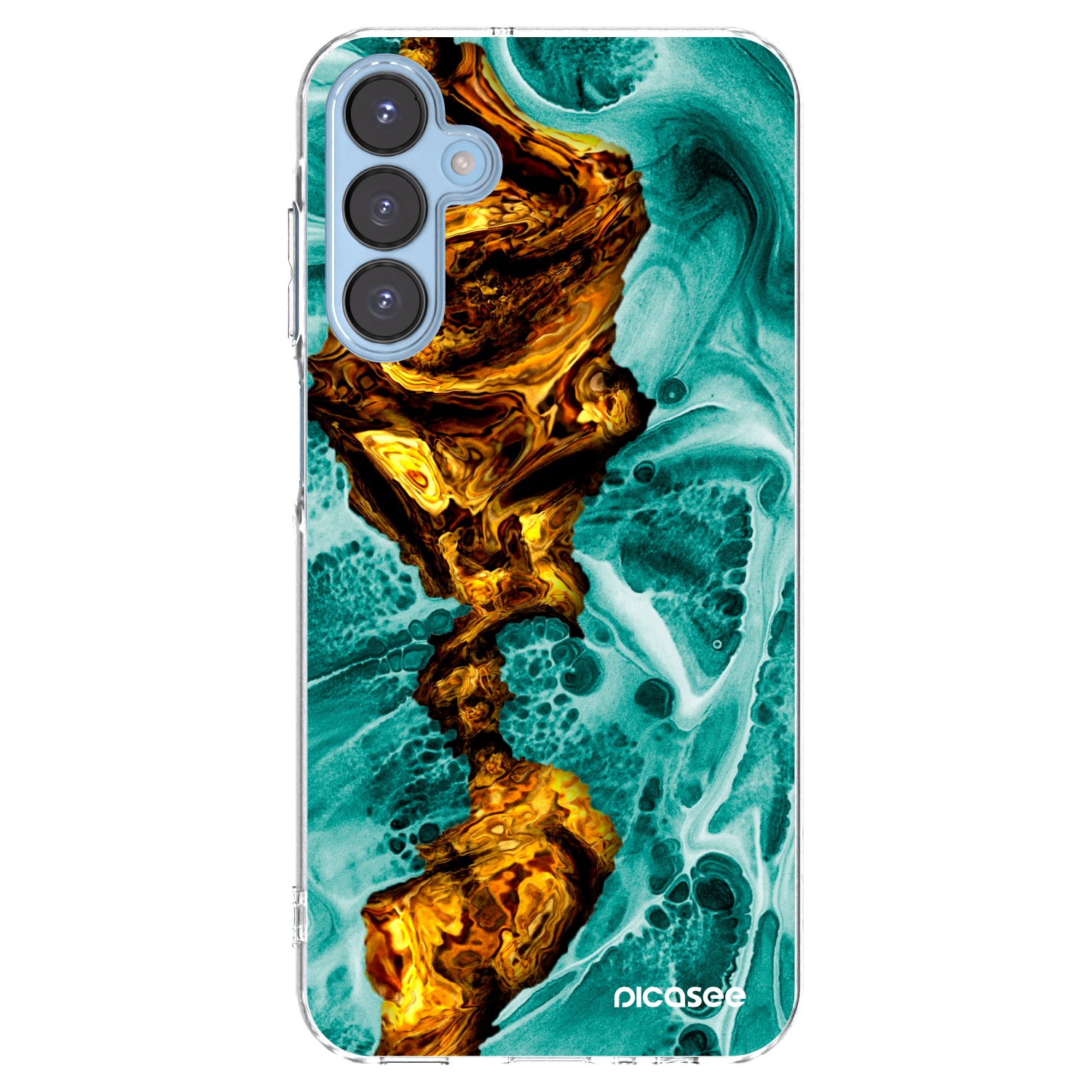 Picasee silikónový prehľadný obal pre Samsung Galaxy A15 A156B 5G - Goldsky