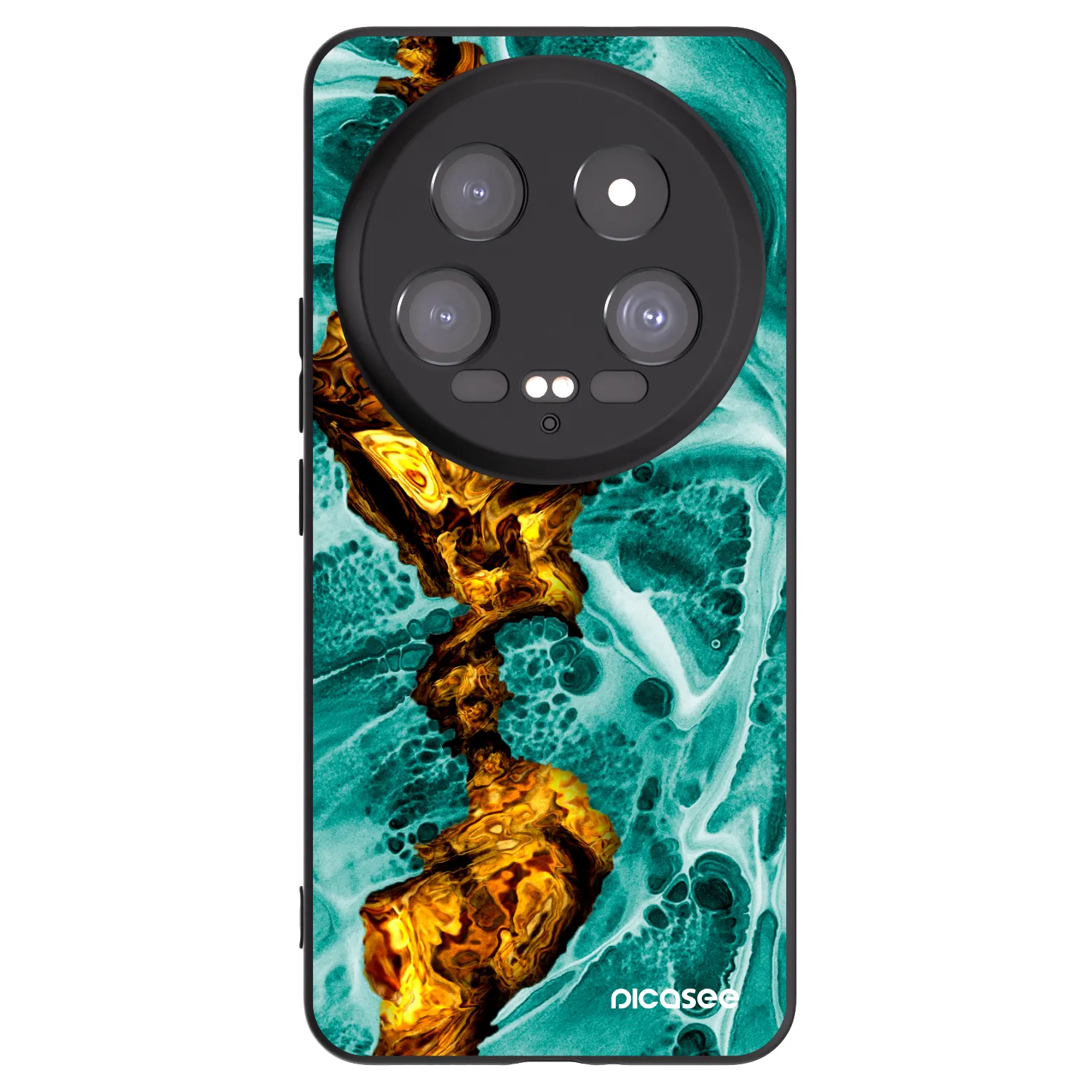 Picasee silikónový čierny obal pre Xiaomi 14 Ultra - Goldsky