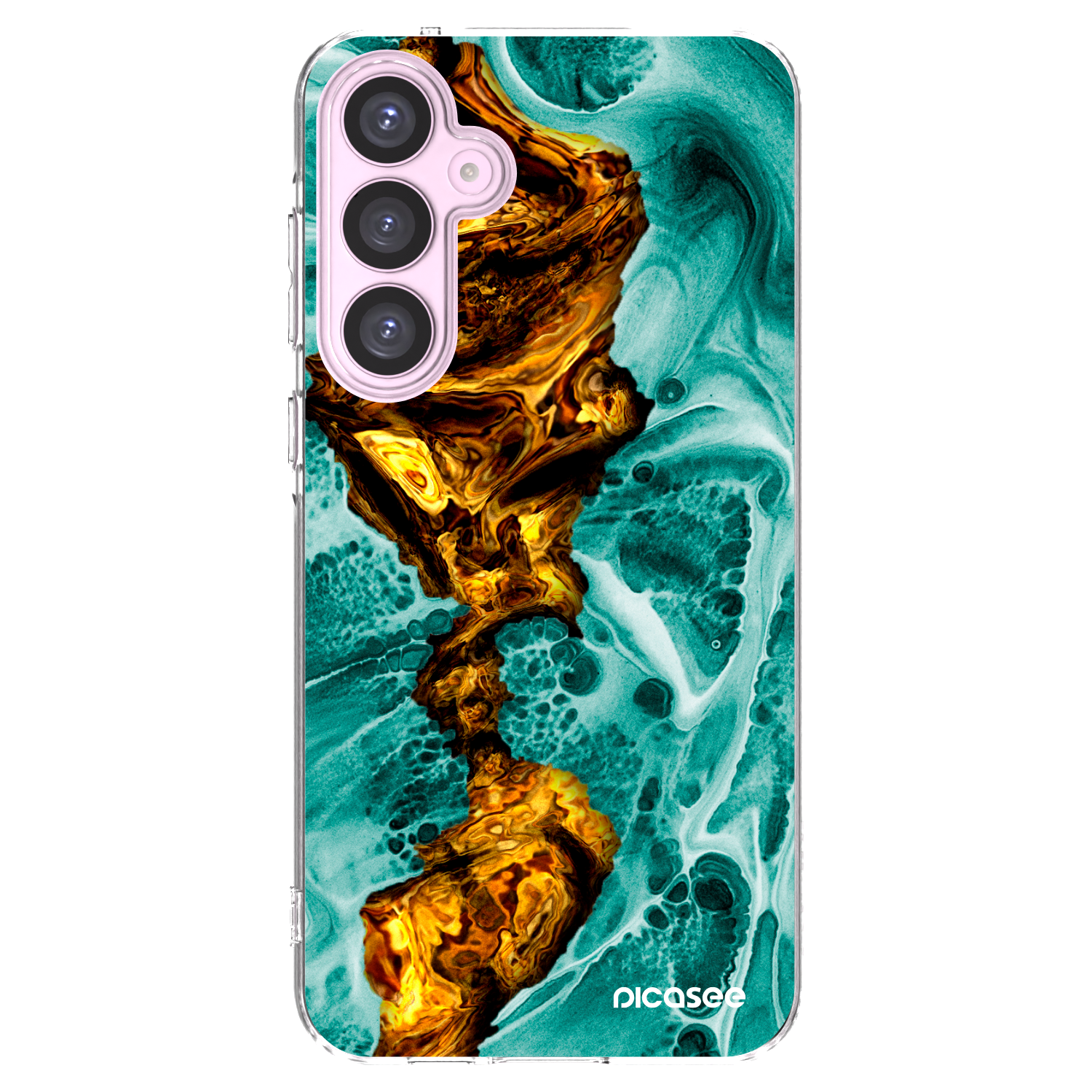 Picasee silikónový prehľadný obal pre Samsung Galaxy A55 5G A556B - Goldsky