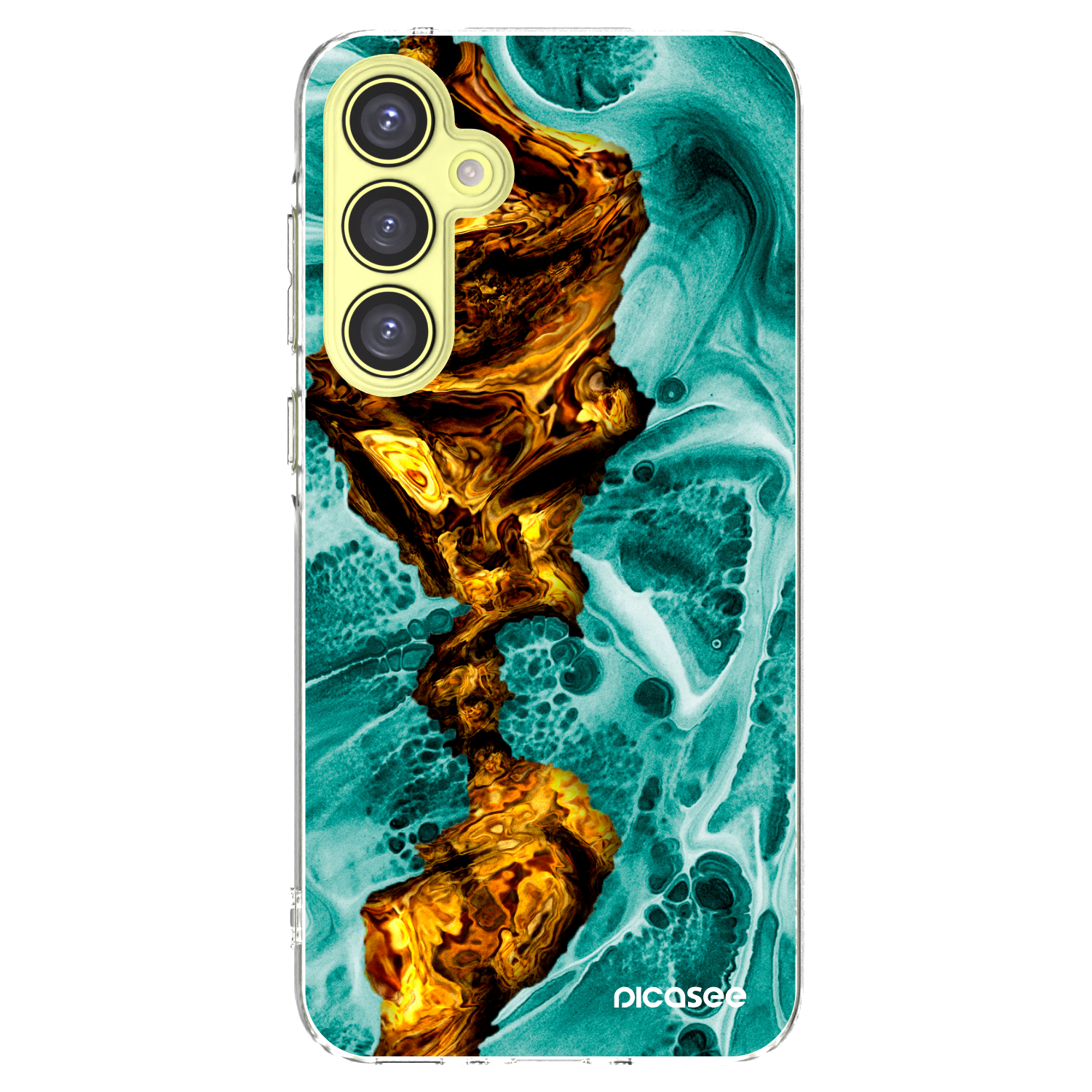 Picasee silikónový prehľadný obal pre Samsung Galaxy A35 5G A356B - Goldsky