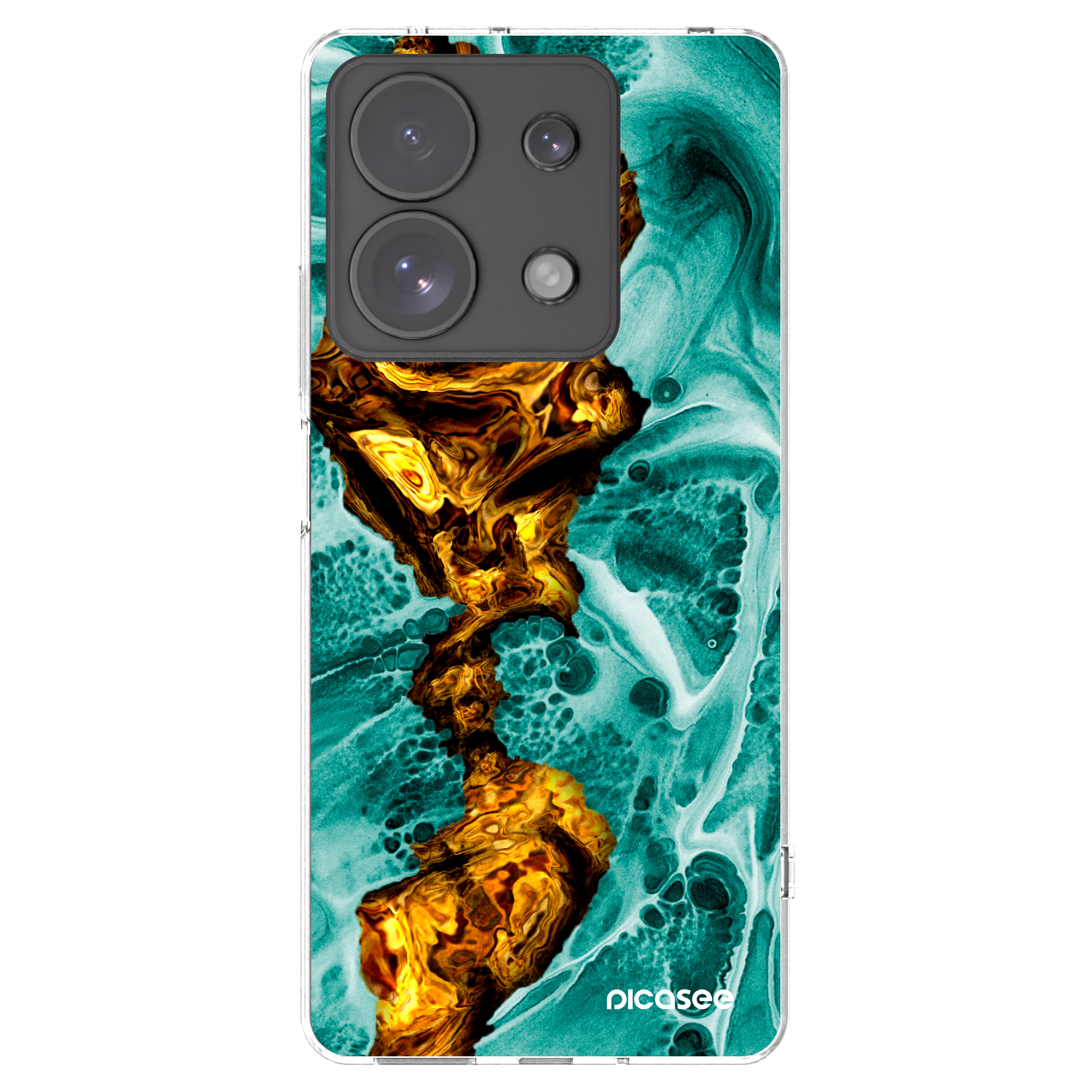 Silikónový prehľadný obal pre Xiaomi Redmi Note 13 Pro 4G - Goldsky