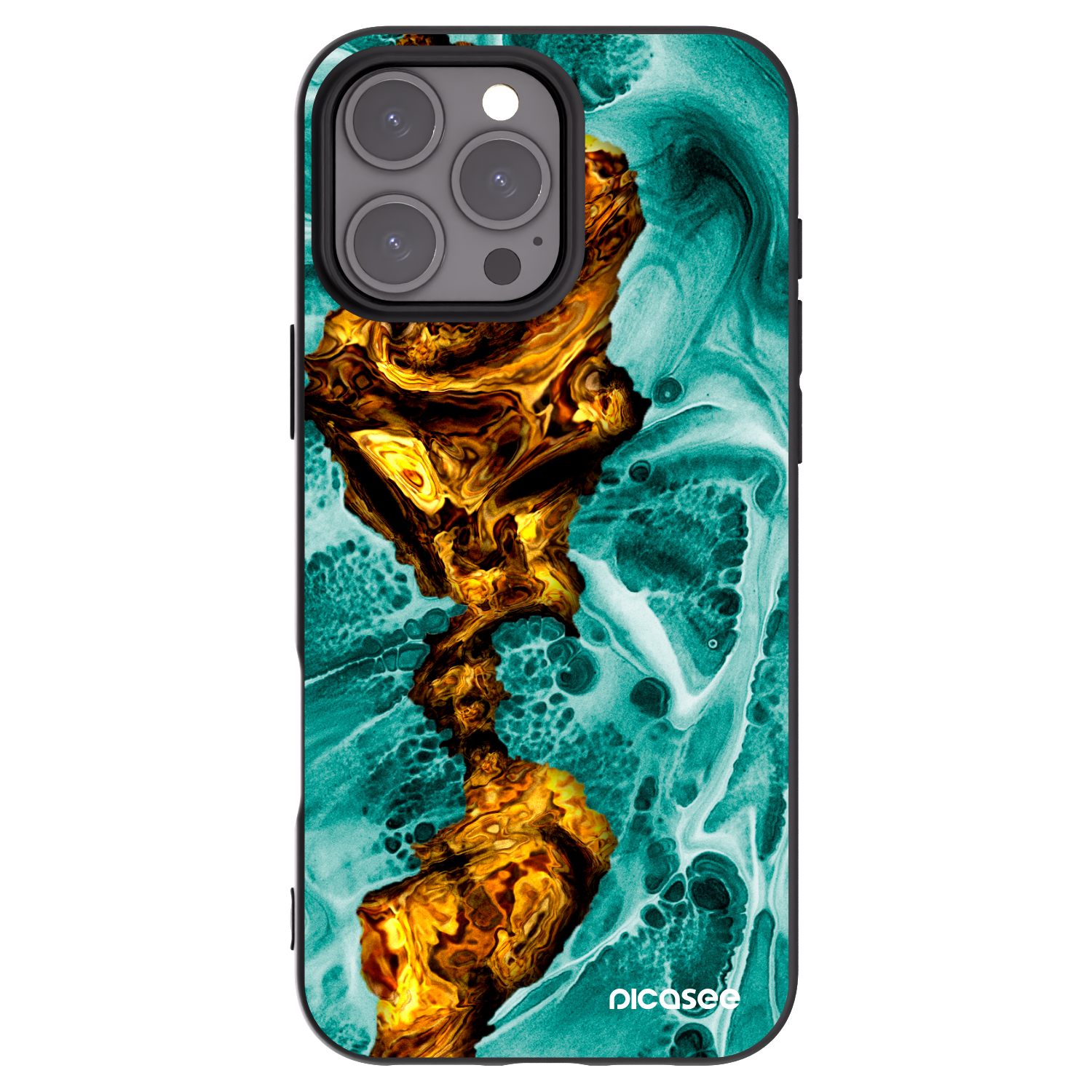 Silikónový čierny obal pre Apple iPhone 16 Pro Max - Goldsky