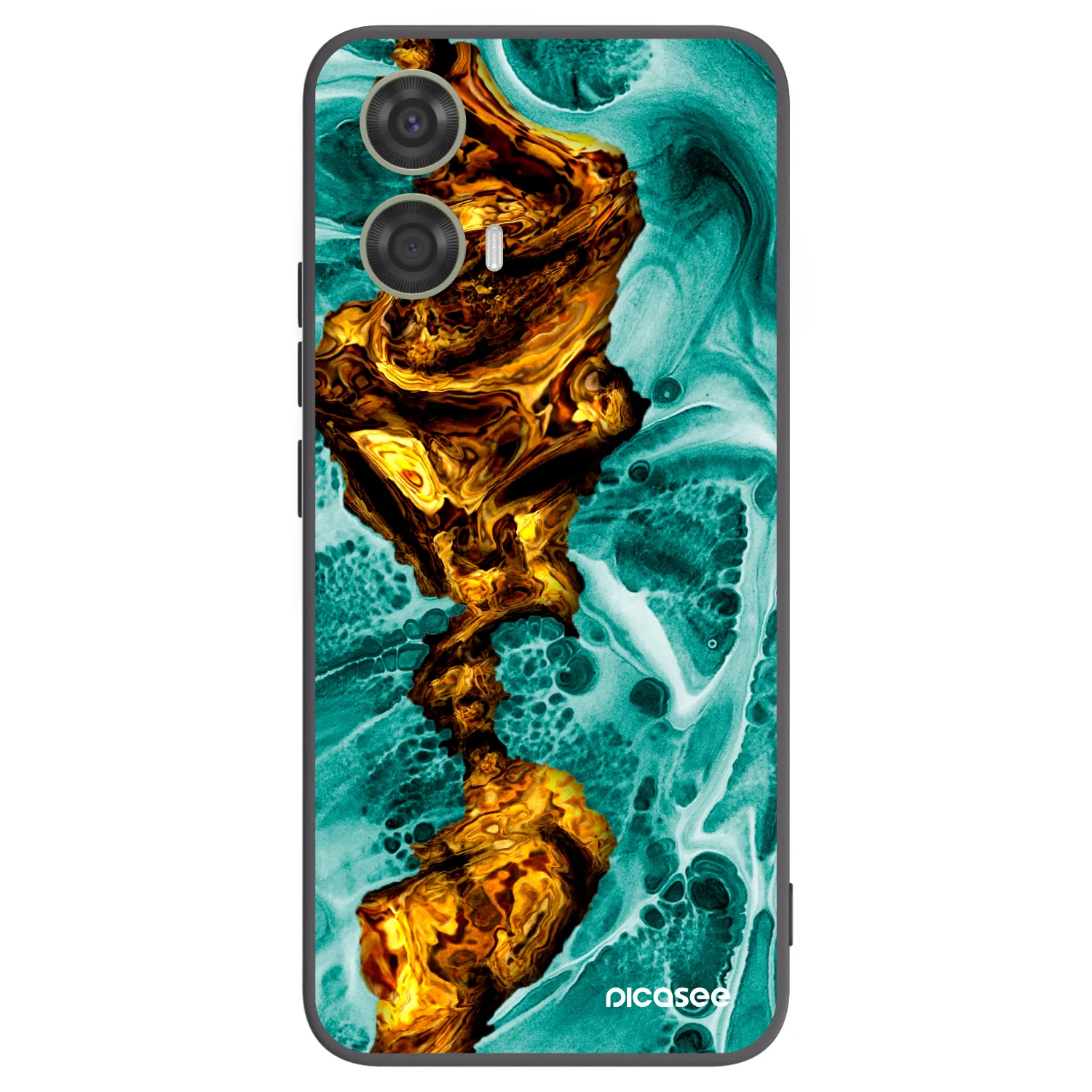 Picasee silikónový čierny obal pre Motorola Moto G24 - Goldsky