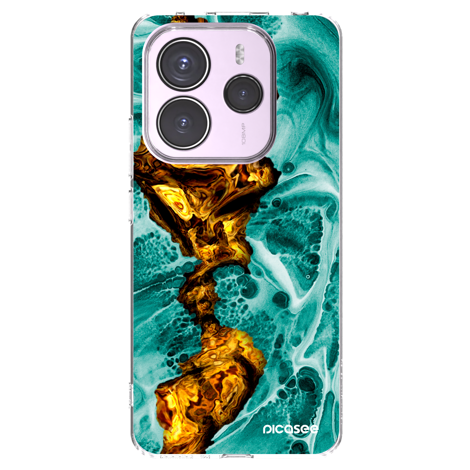 Silikónový prehľadný obal pre Xiaomi Redmi Note 14 5G - Goldsky