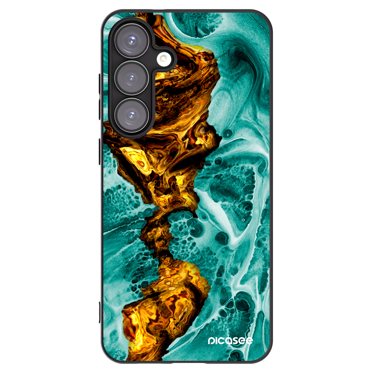 Picasee silikónový čierny obal pre Samsung Galaxy S25+ 5G - Goldsky