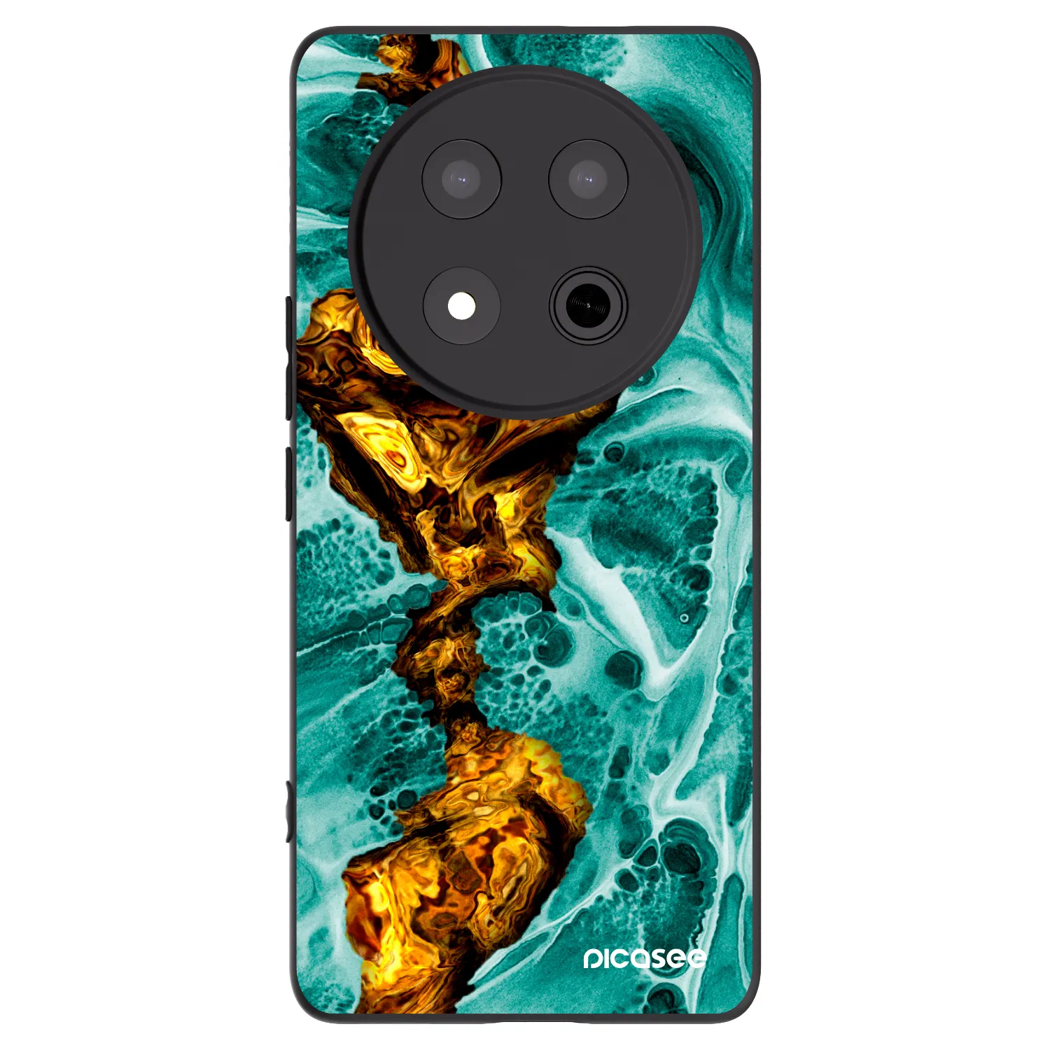 Picasee silikónový čierny obal pre Honor Magic7 Lite 5G - Goldsky