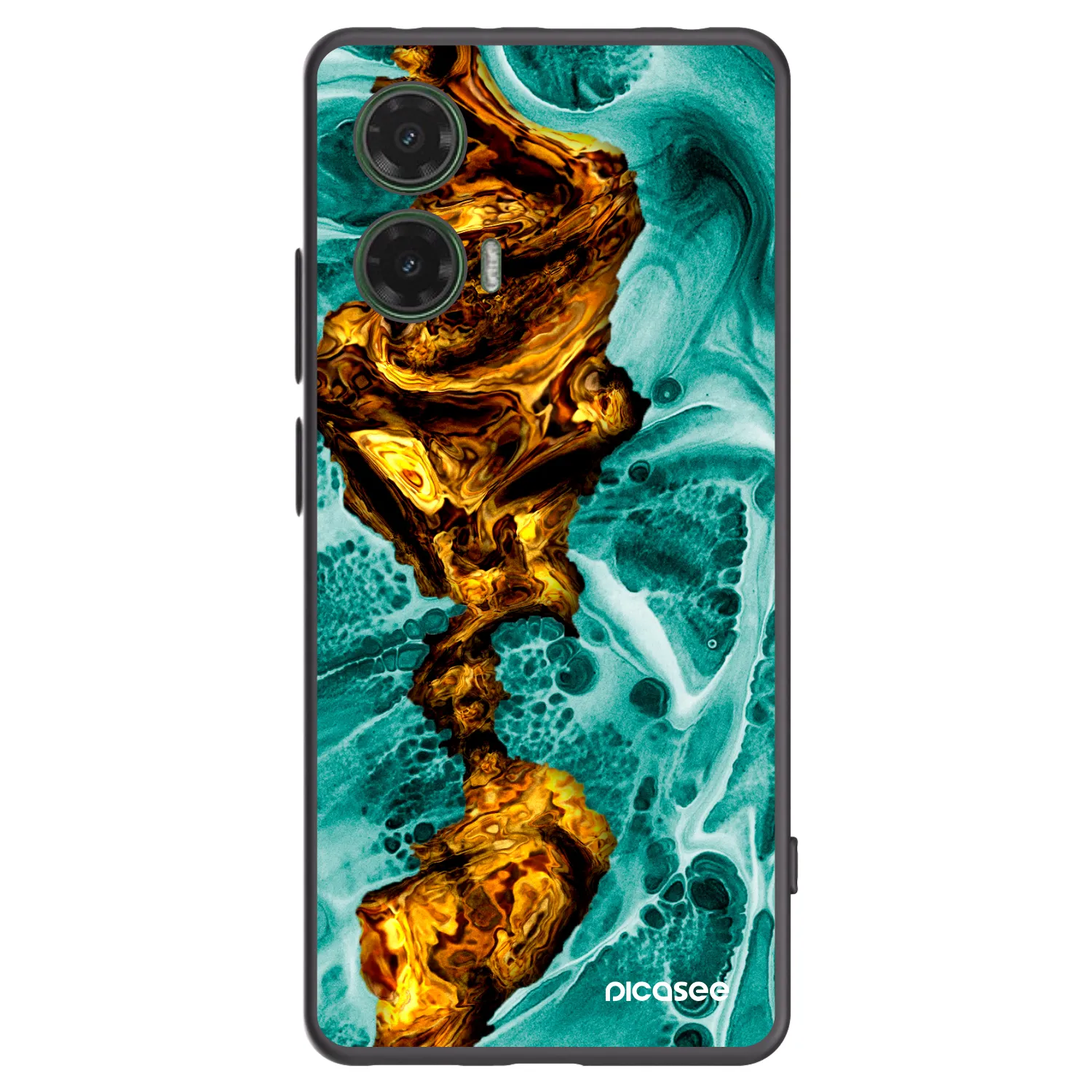 Picasee silikónový čierny obal pre Motorola Moto G35 5G - Goldsky