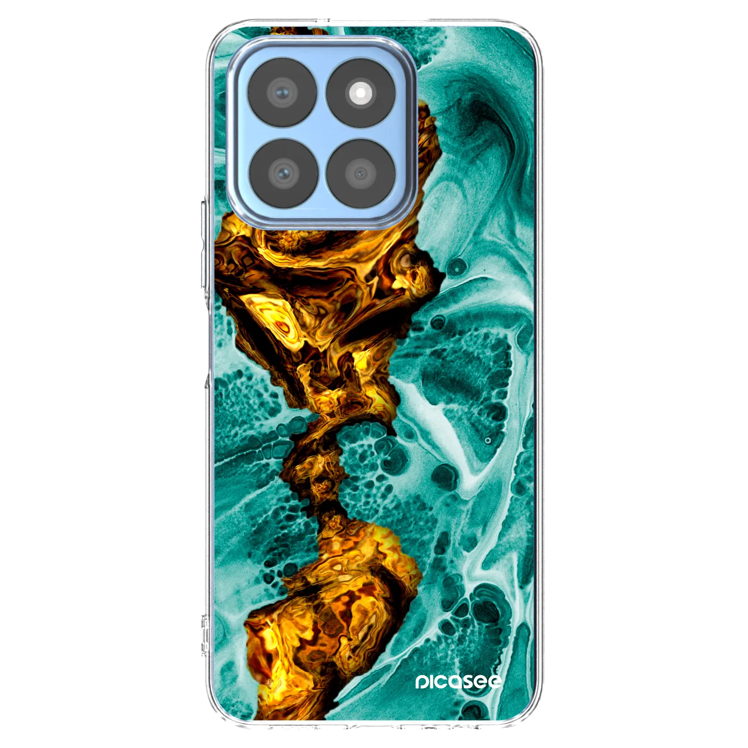 Picasee silikónový prehľadný obal pre Honor X8c - Goldsky