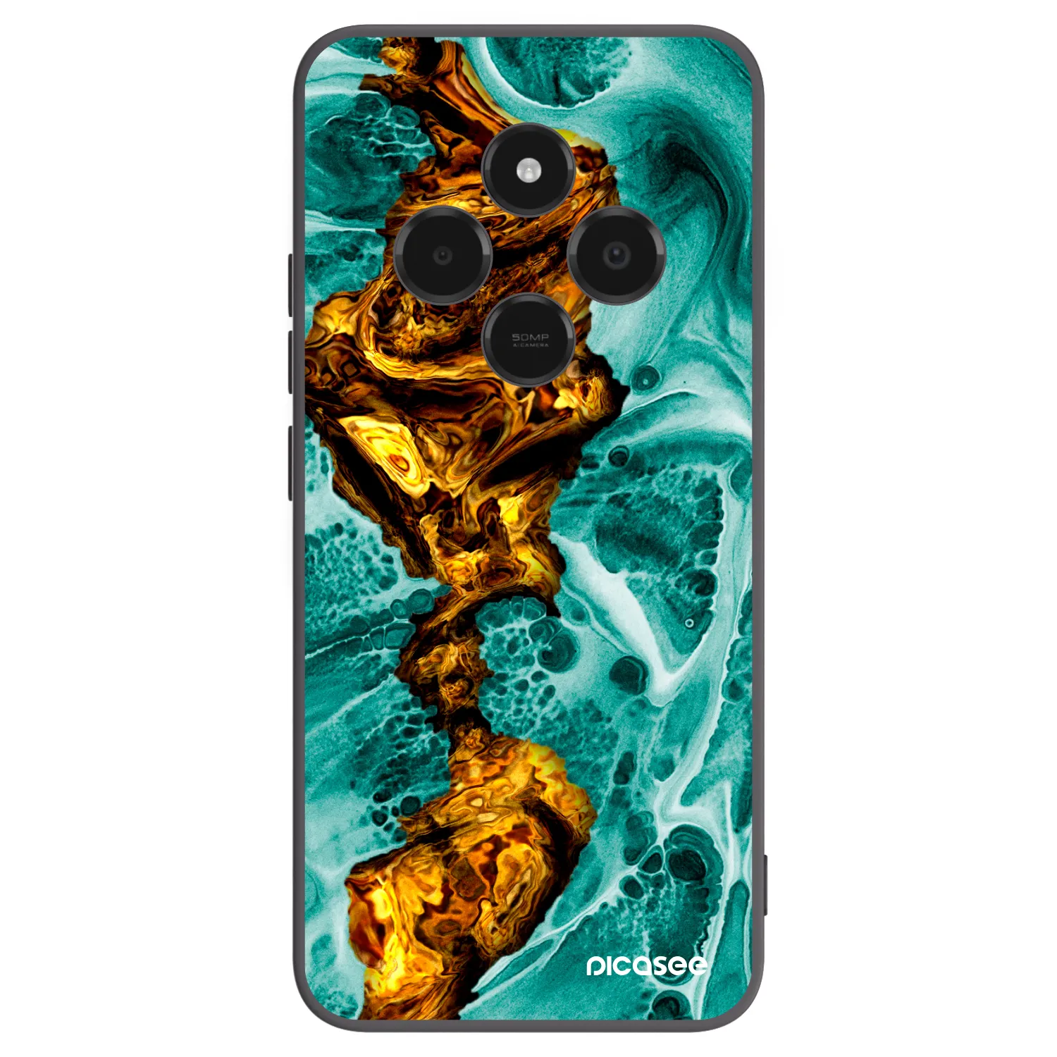 Picasee silikónový čierny obal pre Xiaomi Poco C75 - Goldsky
